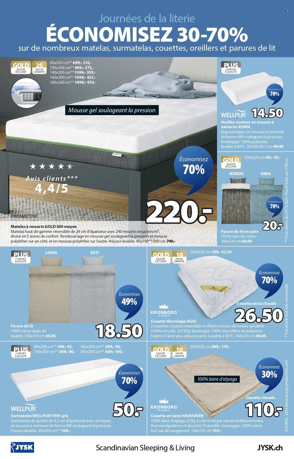 JYSK Prospekt - Offres exceptionnelles (2026-01-20 - 2026-02-02) | 8