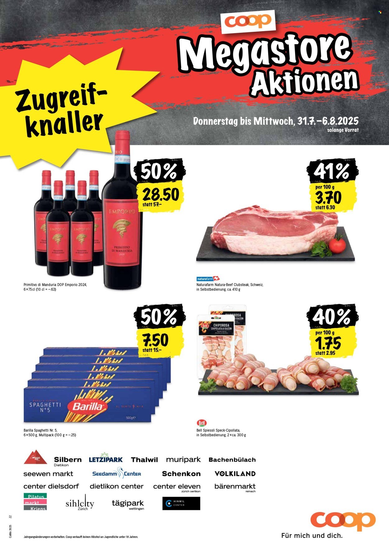 COOP Prospekt - Coop Aktionen (2025-07-31 - 2025-08-06)