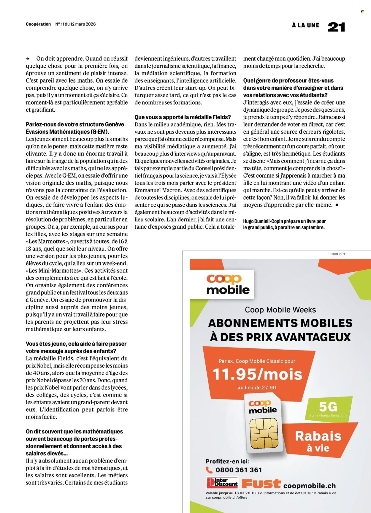 COOP Prospekt - COOPÉRATION (2026-03-12 - 2026-03-18)