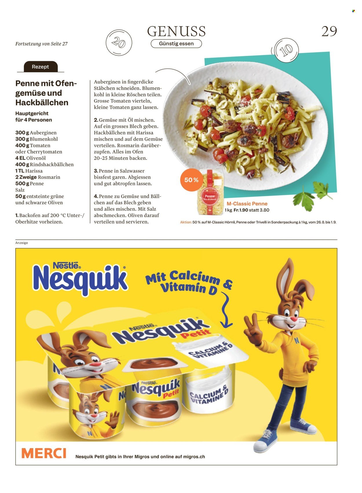 MIGROS Prospekt - Vom 26.8.2025 (2025-08-26 - 2025-09-01)