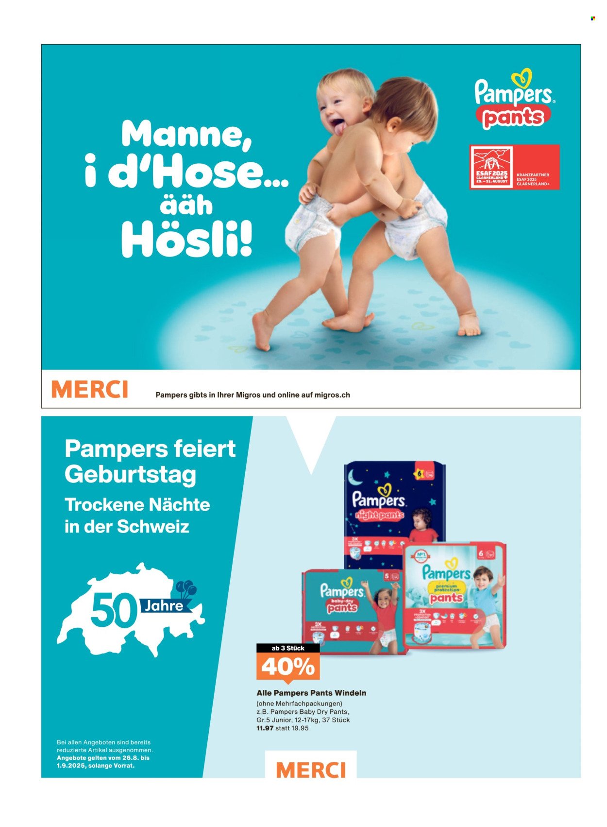 MIGROS Prospekt - Vom 26.8.2025 (2025-08-26 - 2025-09-01)