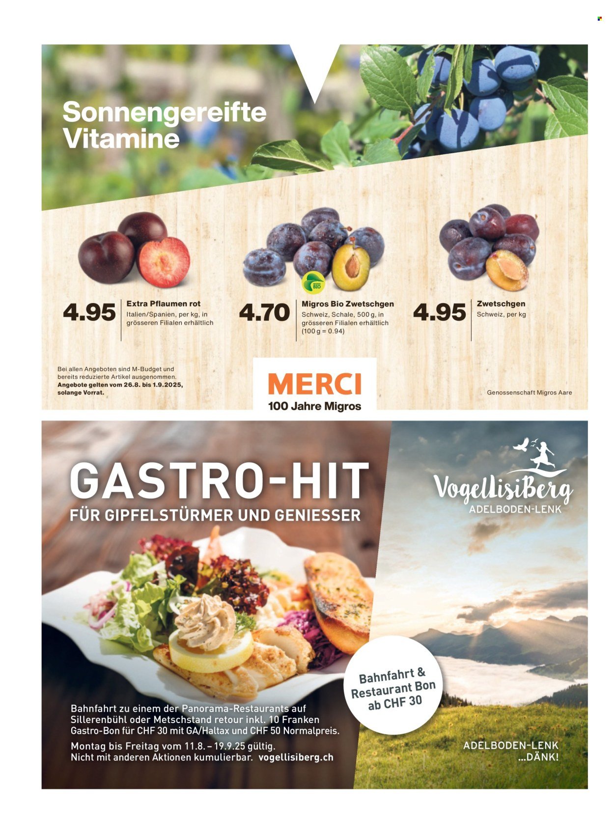 MIGROS Prospekt - Vom 26.8.2025 (2025-08-26 - 2025-09-01)