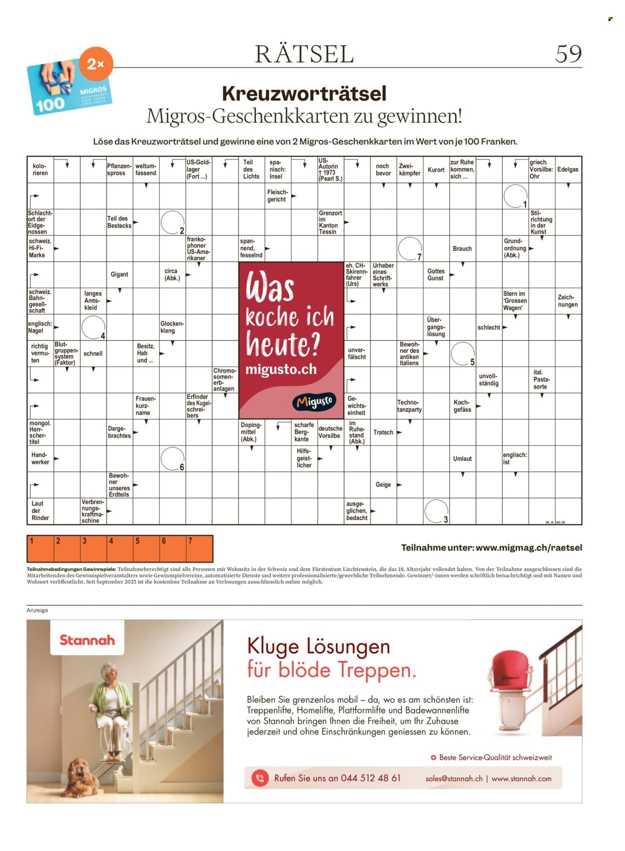 MIGROS Prospekt - Vom 26.8.2025 (2025-08-26 - 2025-09-01)