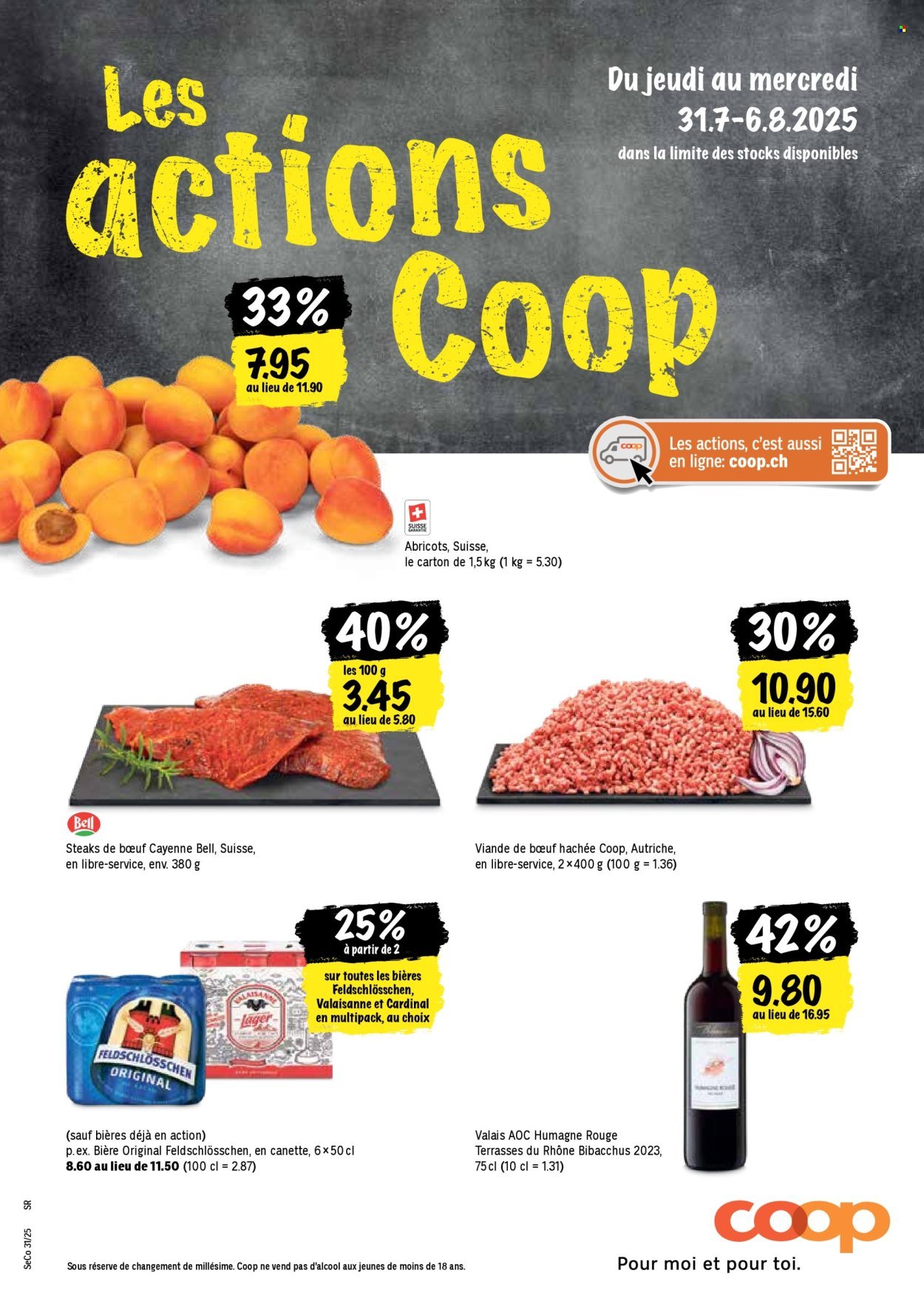 COOP Prospekt - Les actions Coop (2025-07-31 - 2025-08-06)