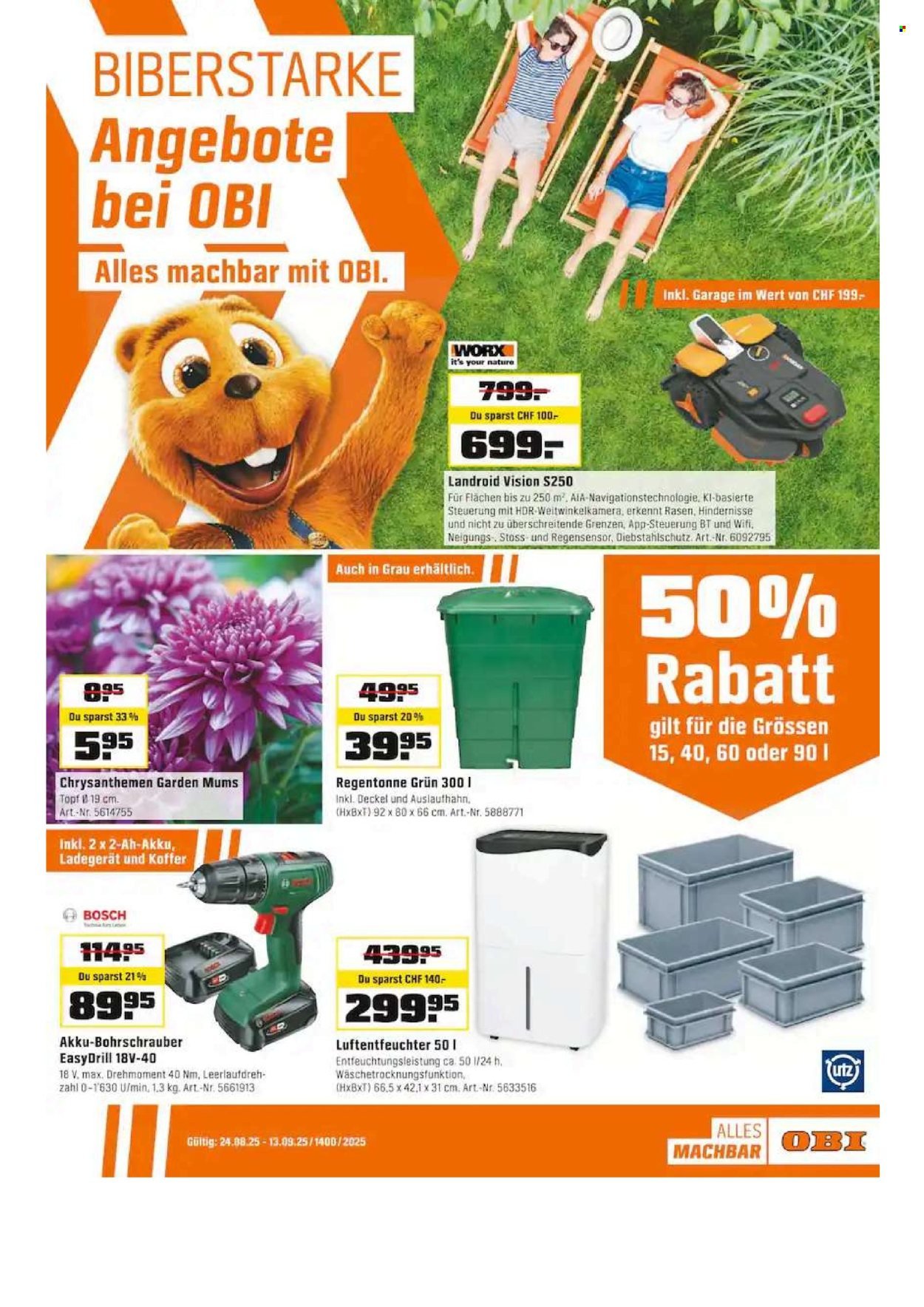 OBI Prospekt - Vom 24.8.2025 (2025-08-24 - 2025-09-13) | 1