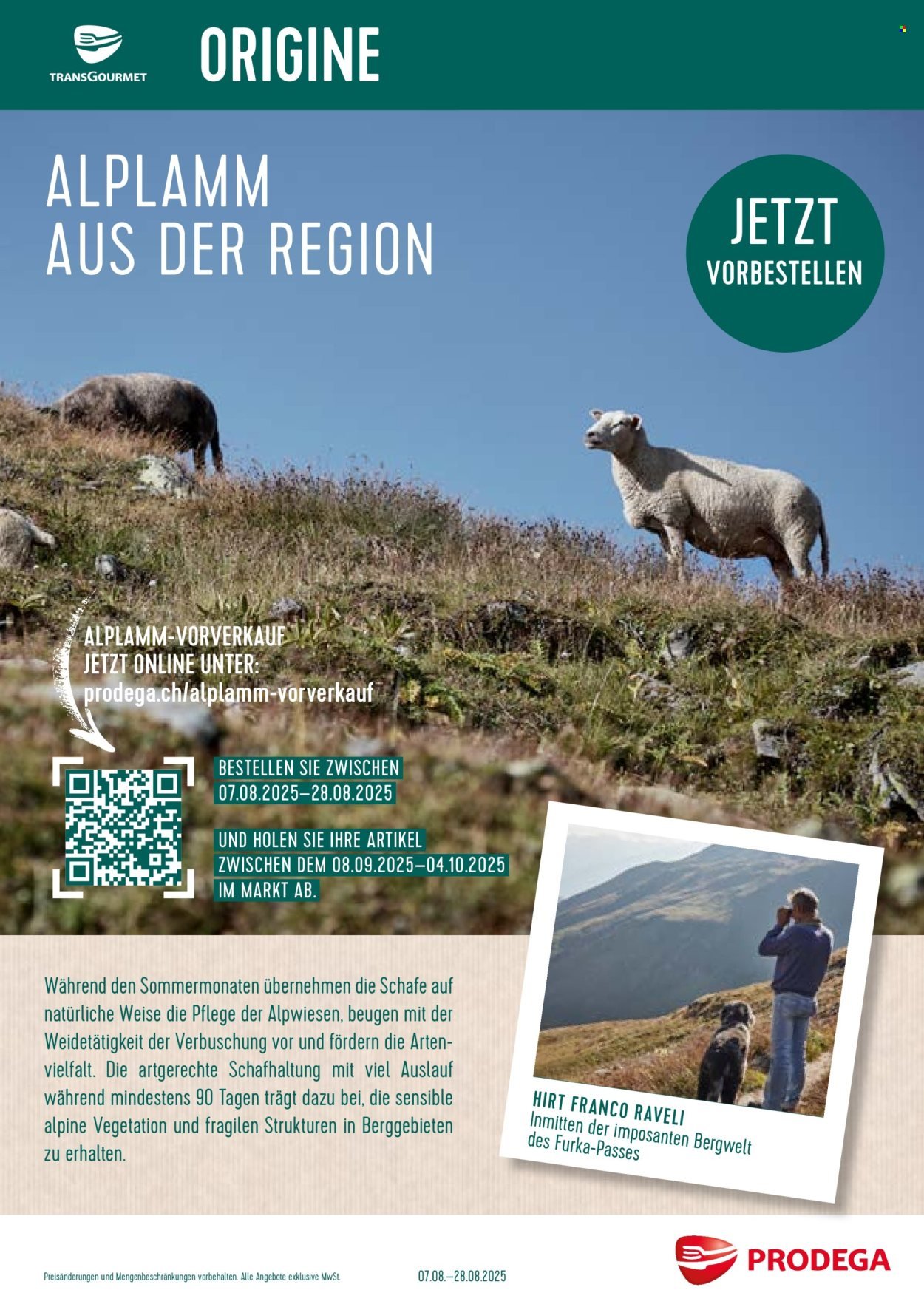 PRODEGA Prospekt - Alplamm aus der Region (2025-08-07 - 2025-08-28) | 1