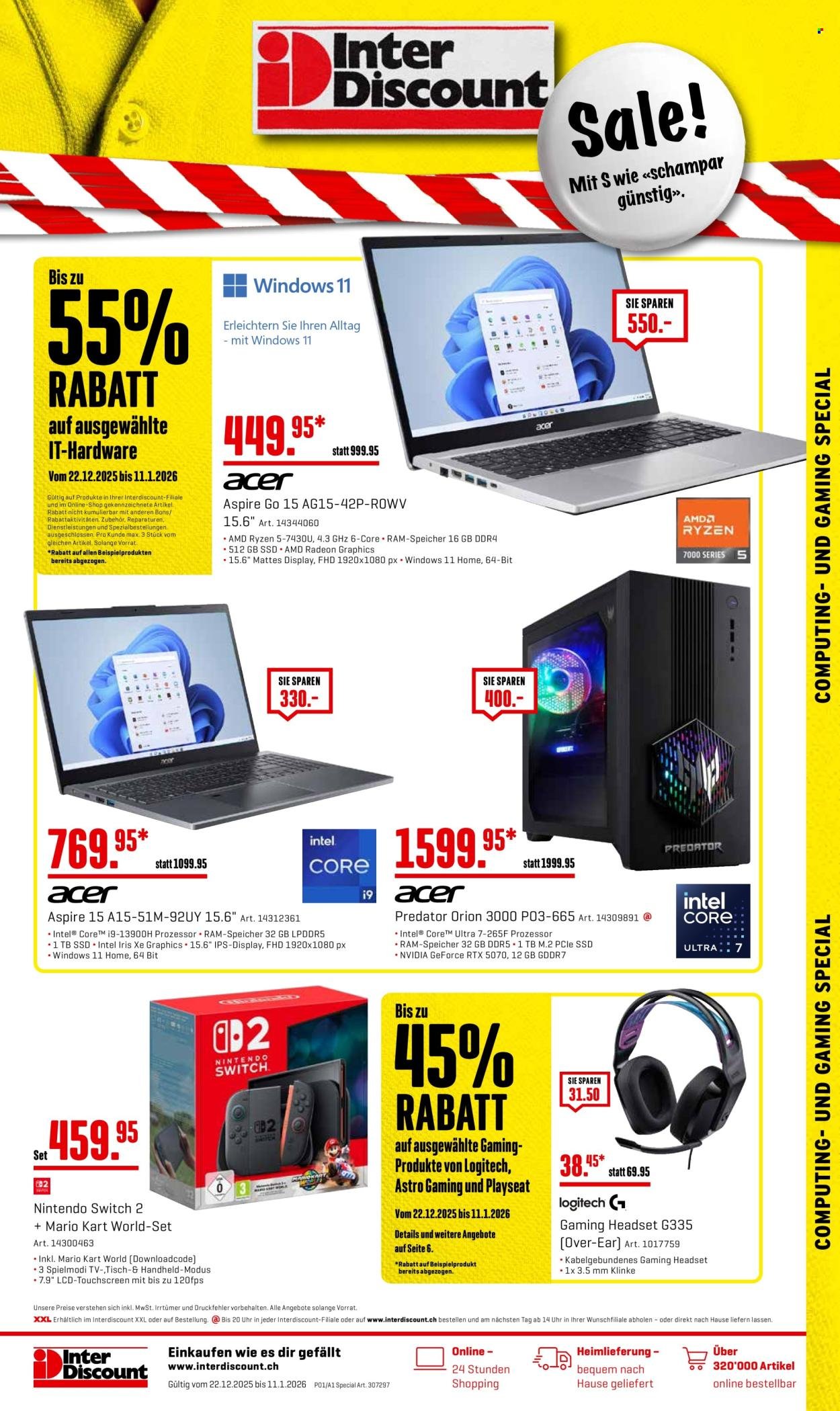 INTERDISCOUNT Prospekt - Gaming Special (2025-12-22 - 2026-01-11)