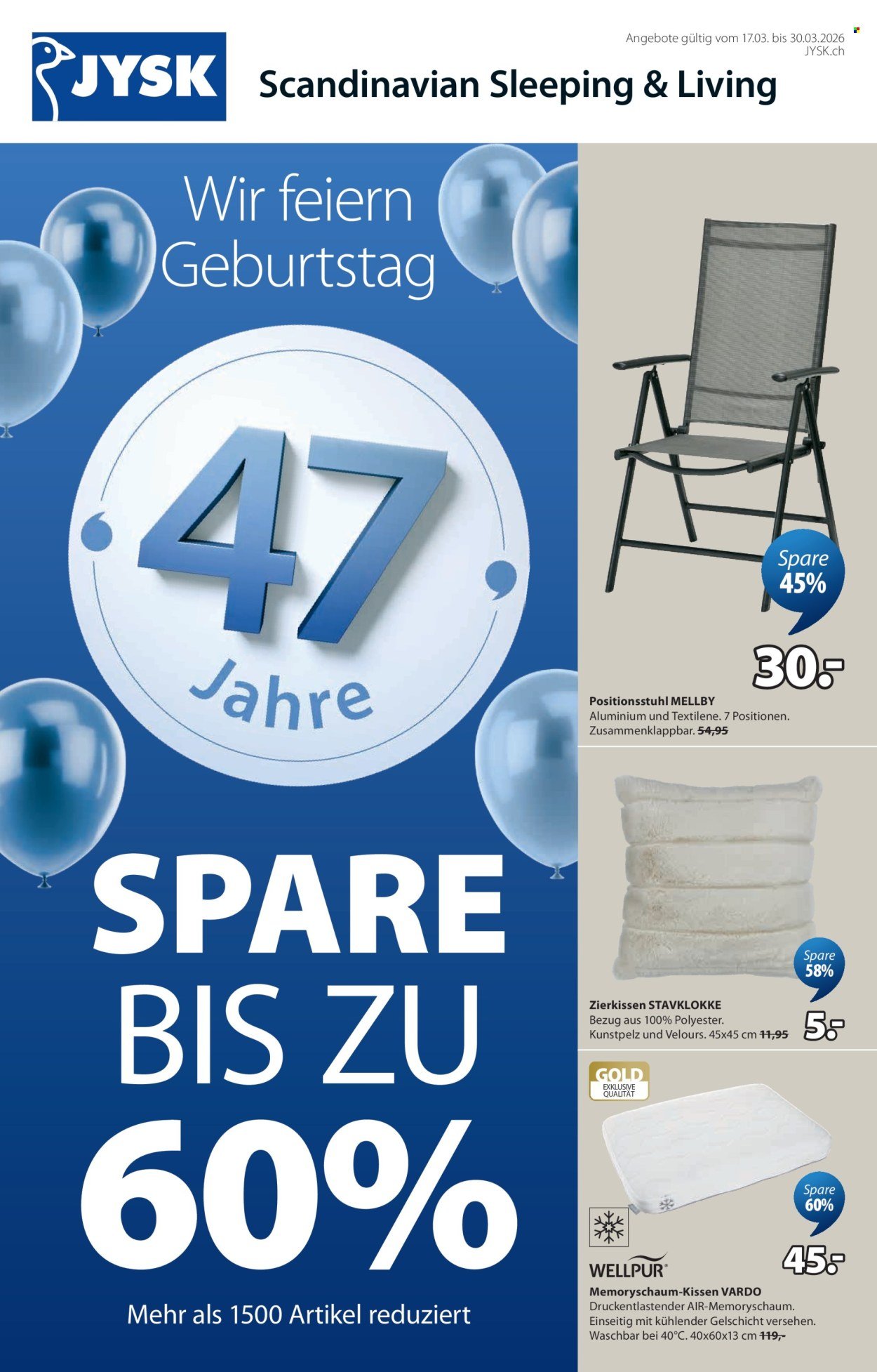 JYSK Prospekt - Vom 17.3.2026 (2026-03-17 - 2026-03-30) | 1