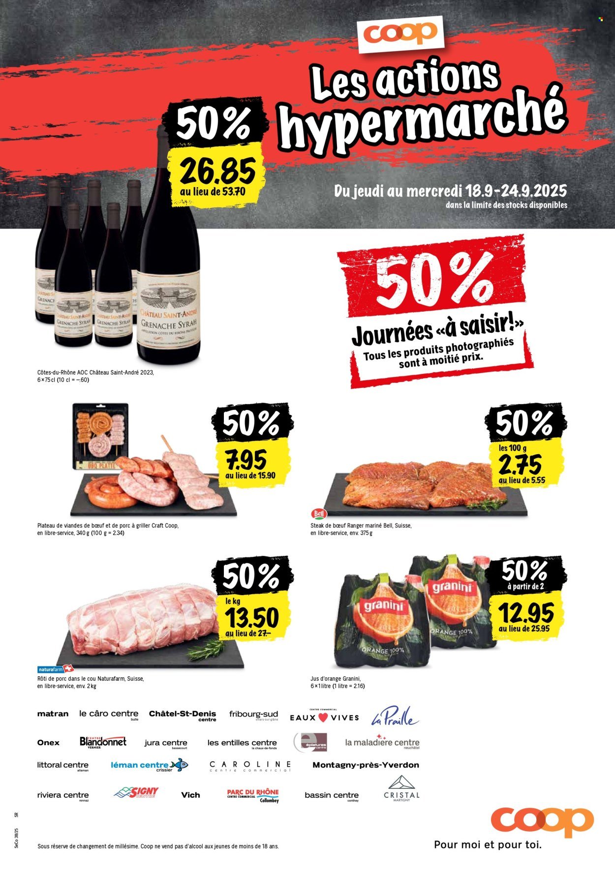 COOP Prospekt - Les actions Coop (2025-09-18 - 2025-09-24)