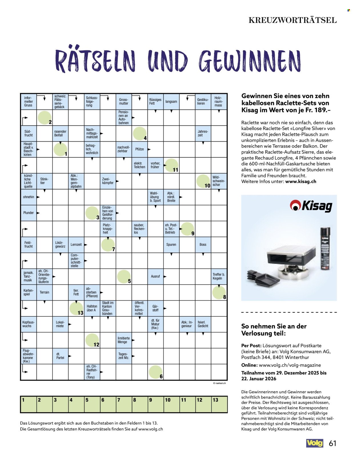 VOLG Prospekt - Vom 1.1.2026 (2026-01-01 - 2026-01-31)