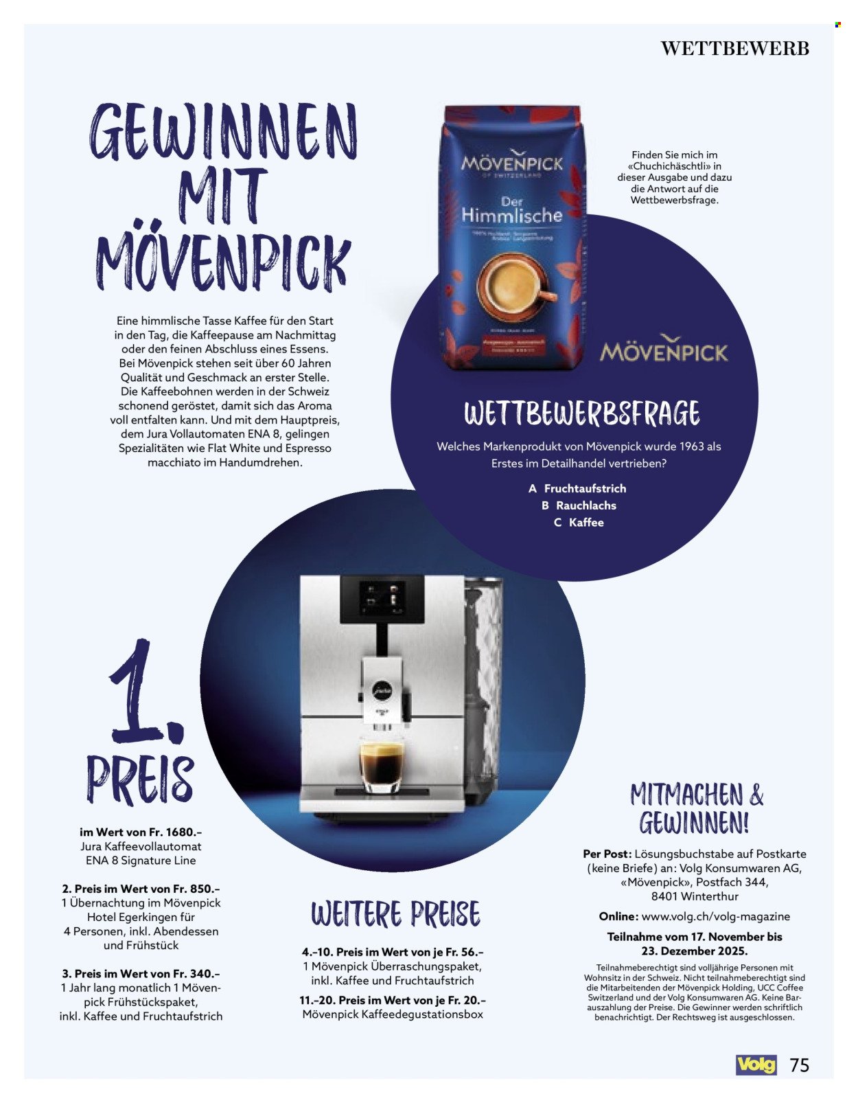 VOLG Prospekt - Vom 1.12.2025 (2025-12-01 - 2025-12-31) | 75