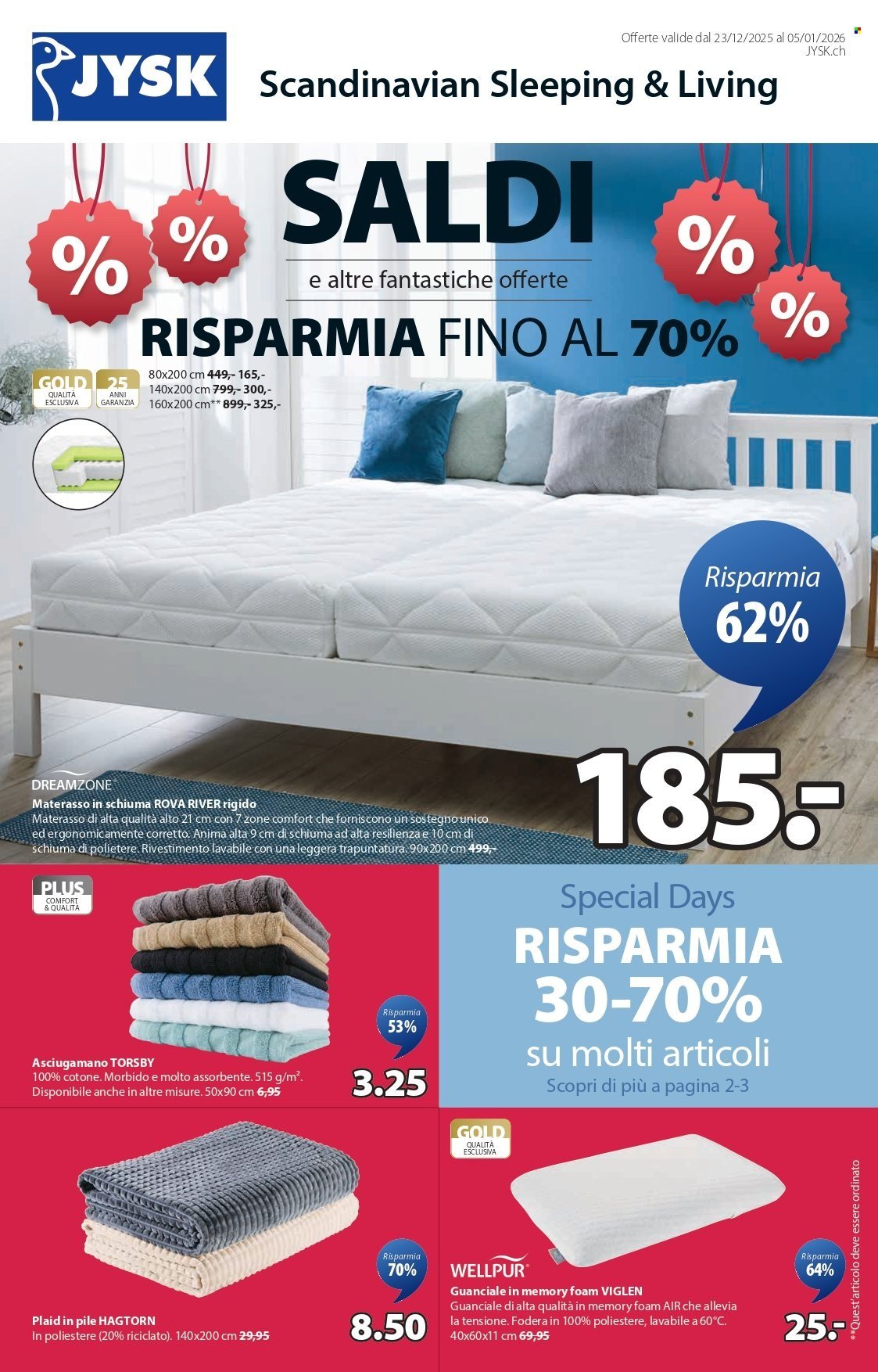 JYSK Prospekt - Grandi offerte (2025-12-23 - 2026-01-05)