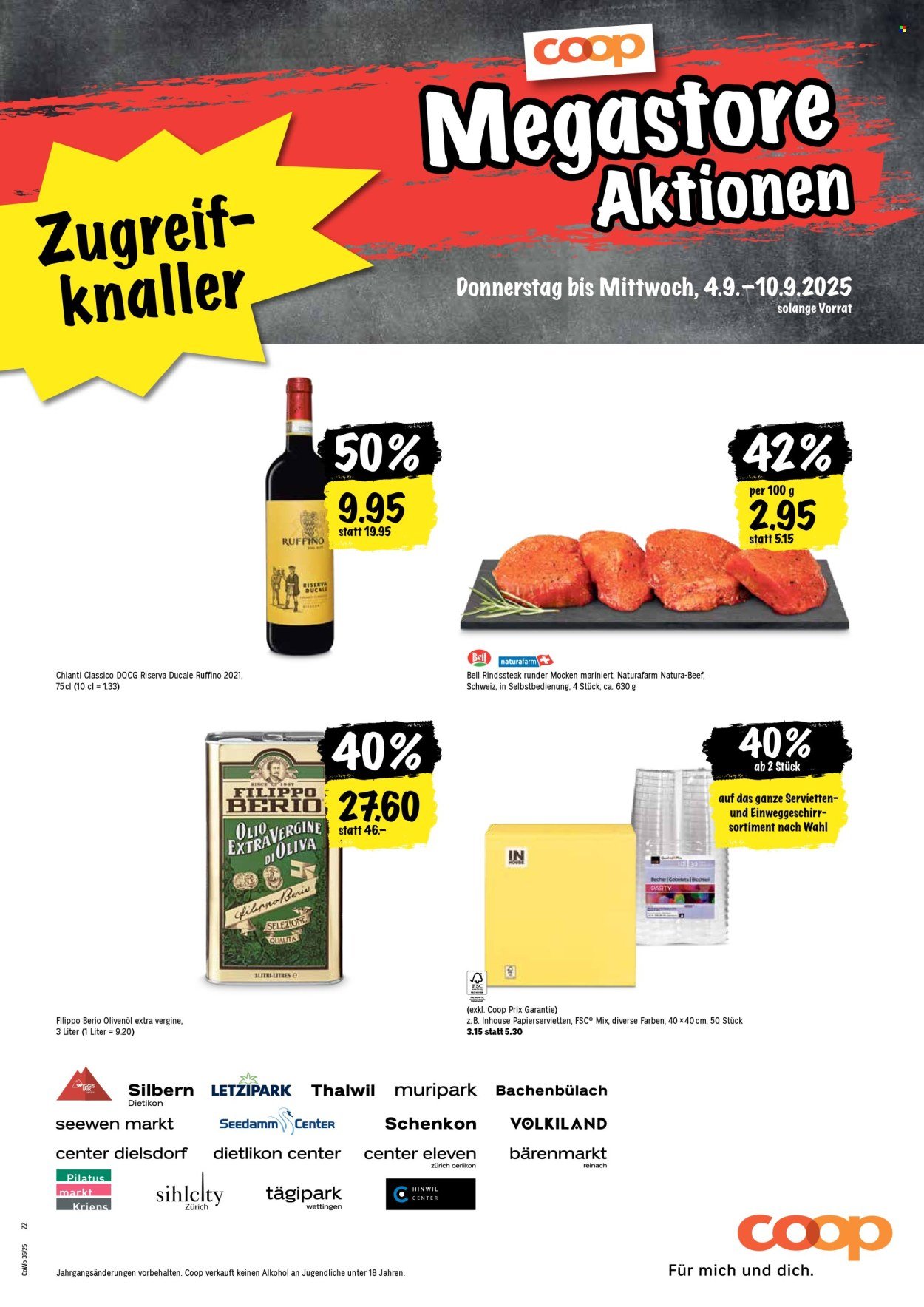 COOP Prospekt - Coop Aktionen (2025-09-04 - 2025-09-10)