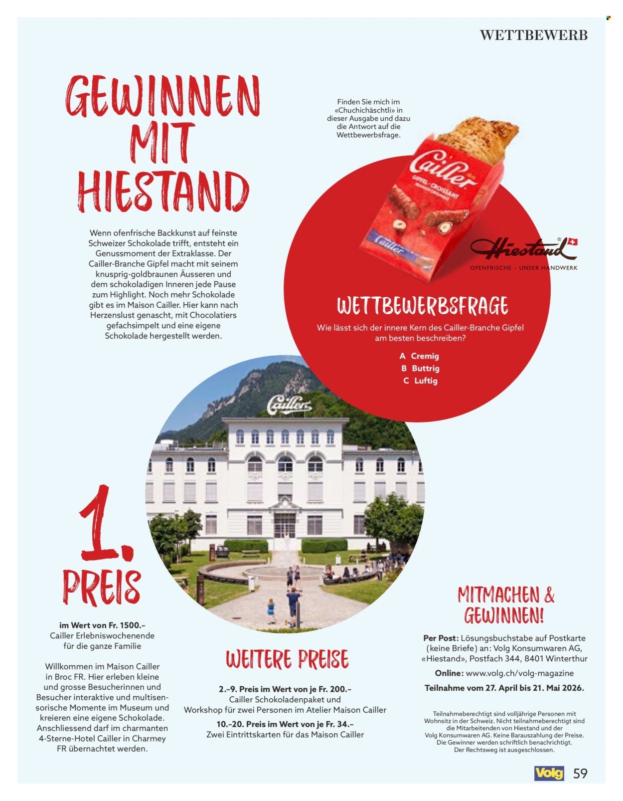 VOLG Prospekt - Vom 1.5.2026 (2026-05-01 - 2026-05-31)