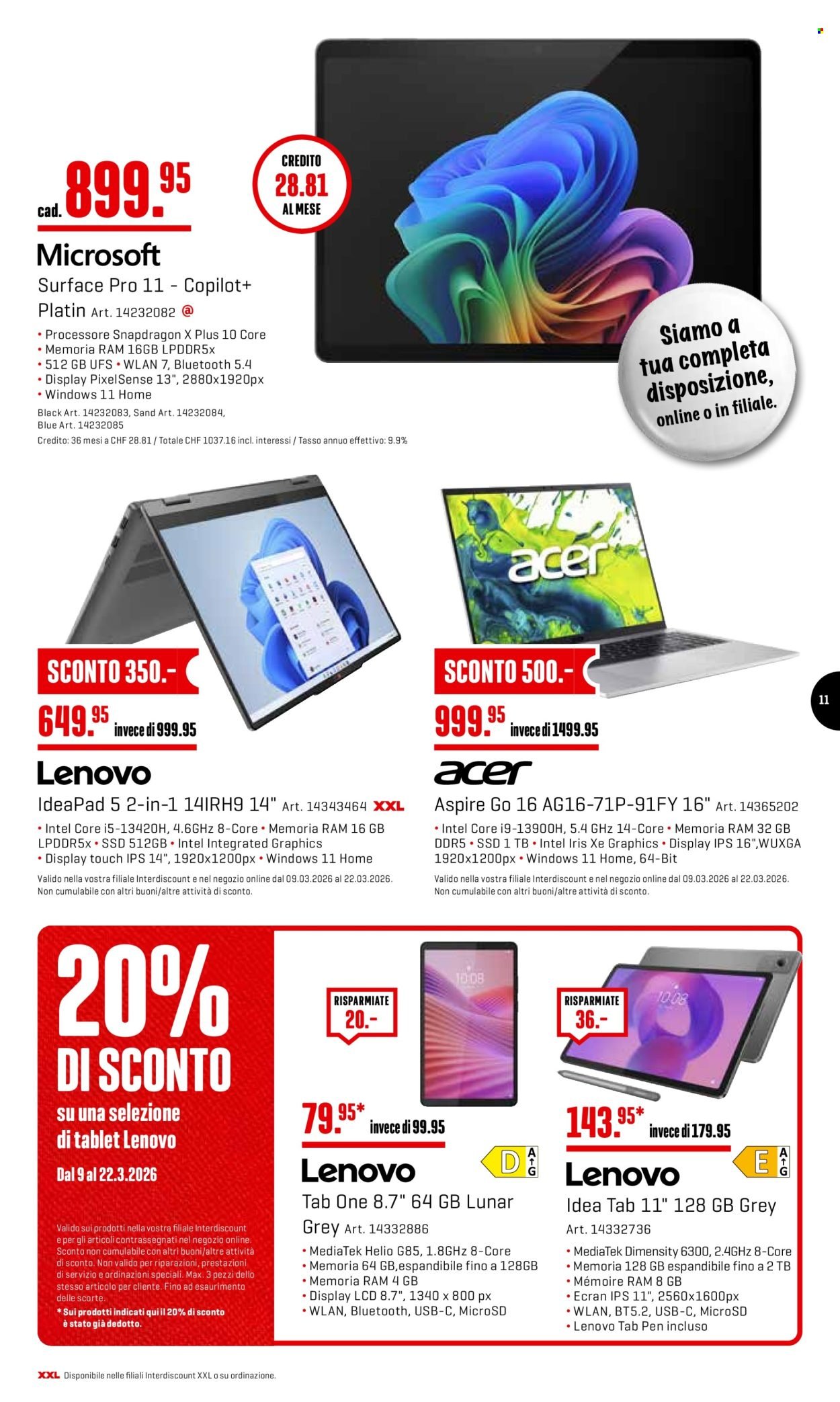 INTERDISCOUNT Prospekt - Vom 9.3.2026 (2026-03-09 - 2026-03-22) | 11