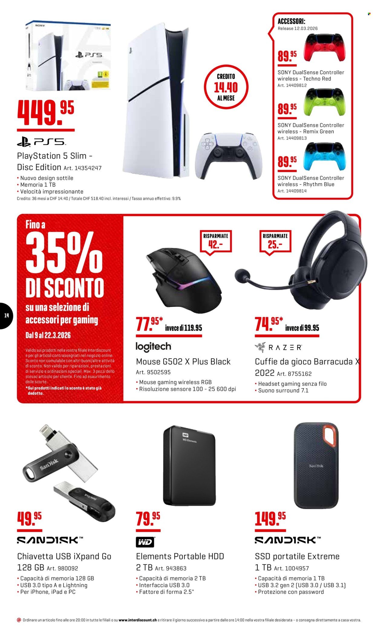 INTERDISCOUNT Prospekt - Vom 9.3.2026 (2026-03-09 - 2026-03-22) | 14