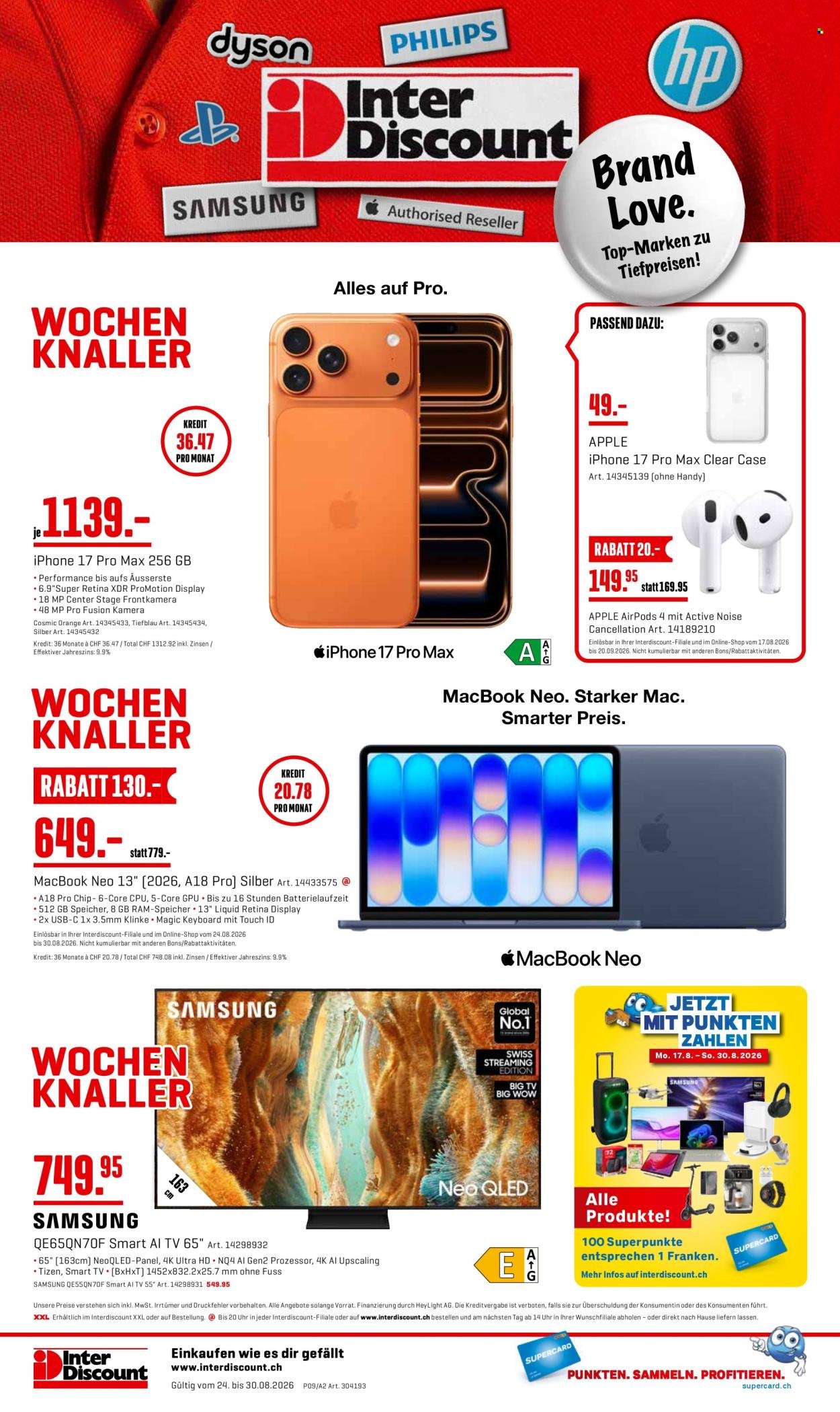 INTERDISCOUNT Prospekt - Vom 24.8.2026