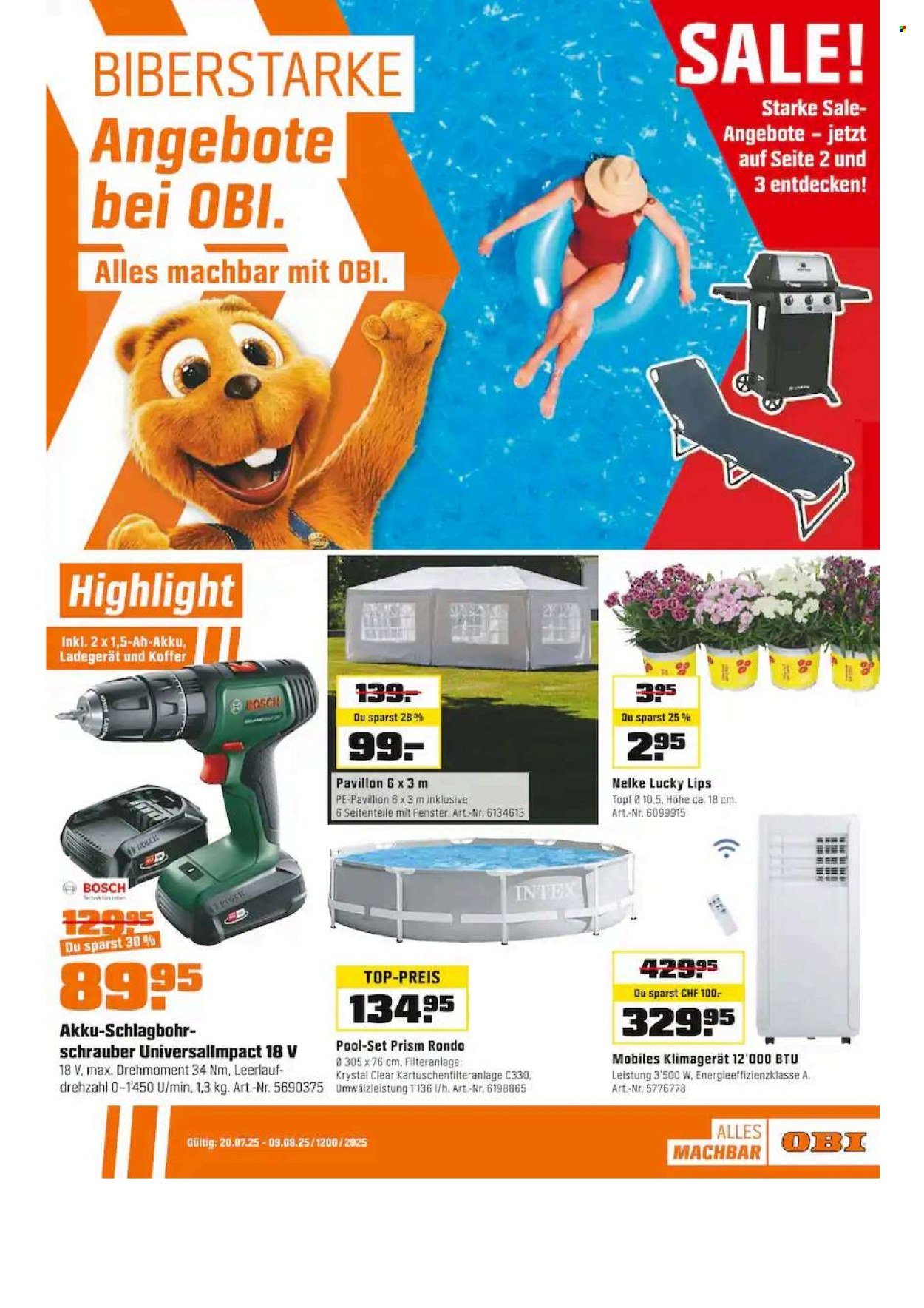 OBI Prospekt - Vom 20.7.2025 (2025-07-20 - 2025-08-09) | 1