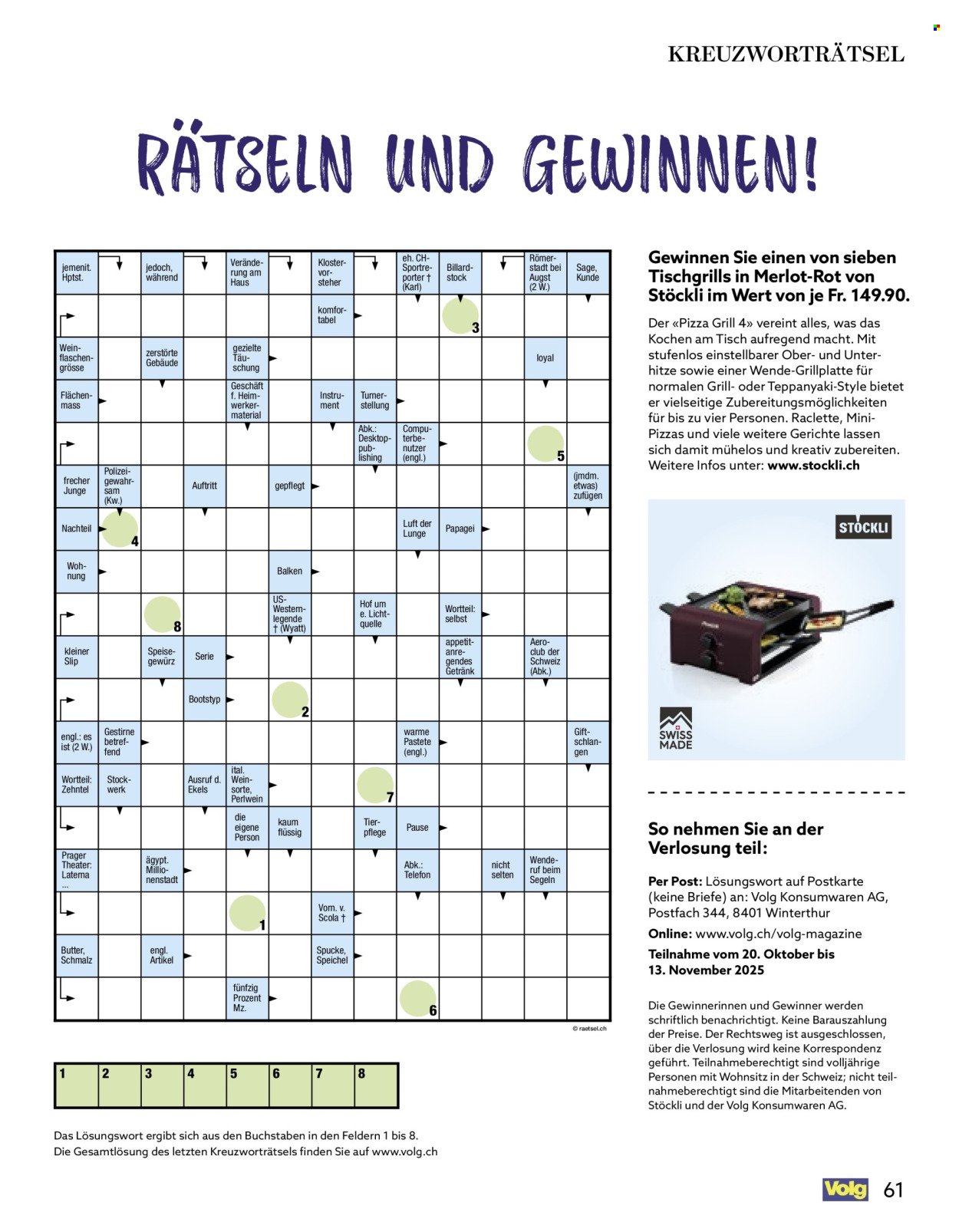 VOLG Prospekt - Vom 1.11.2025 (2025-11-01 - 2025-11-30)