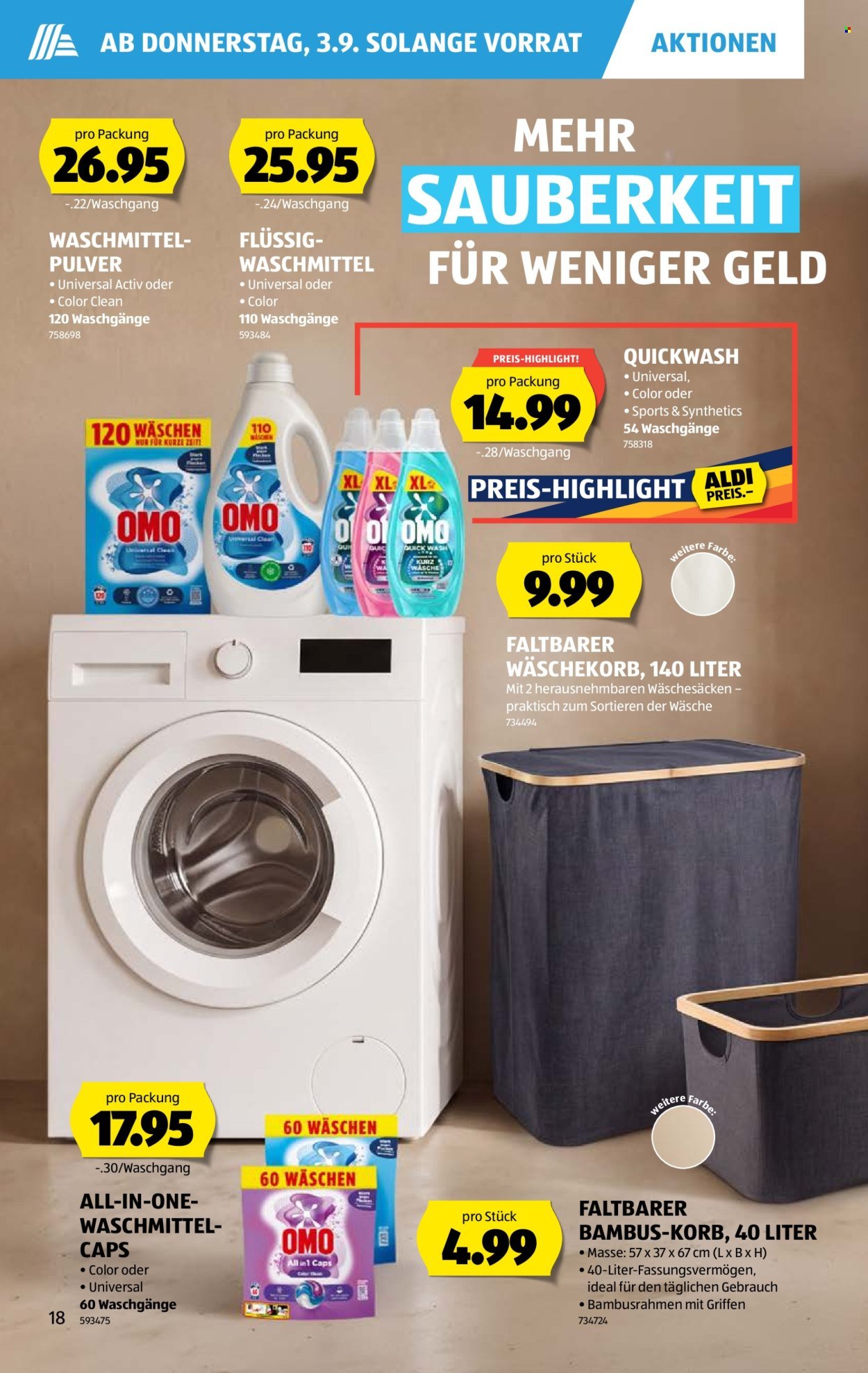 ALDI Prospekt - Vom 3.9.2026