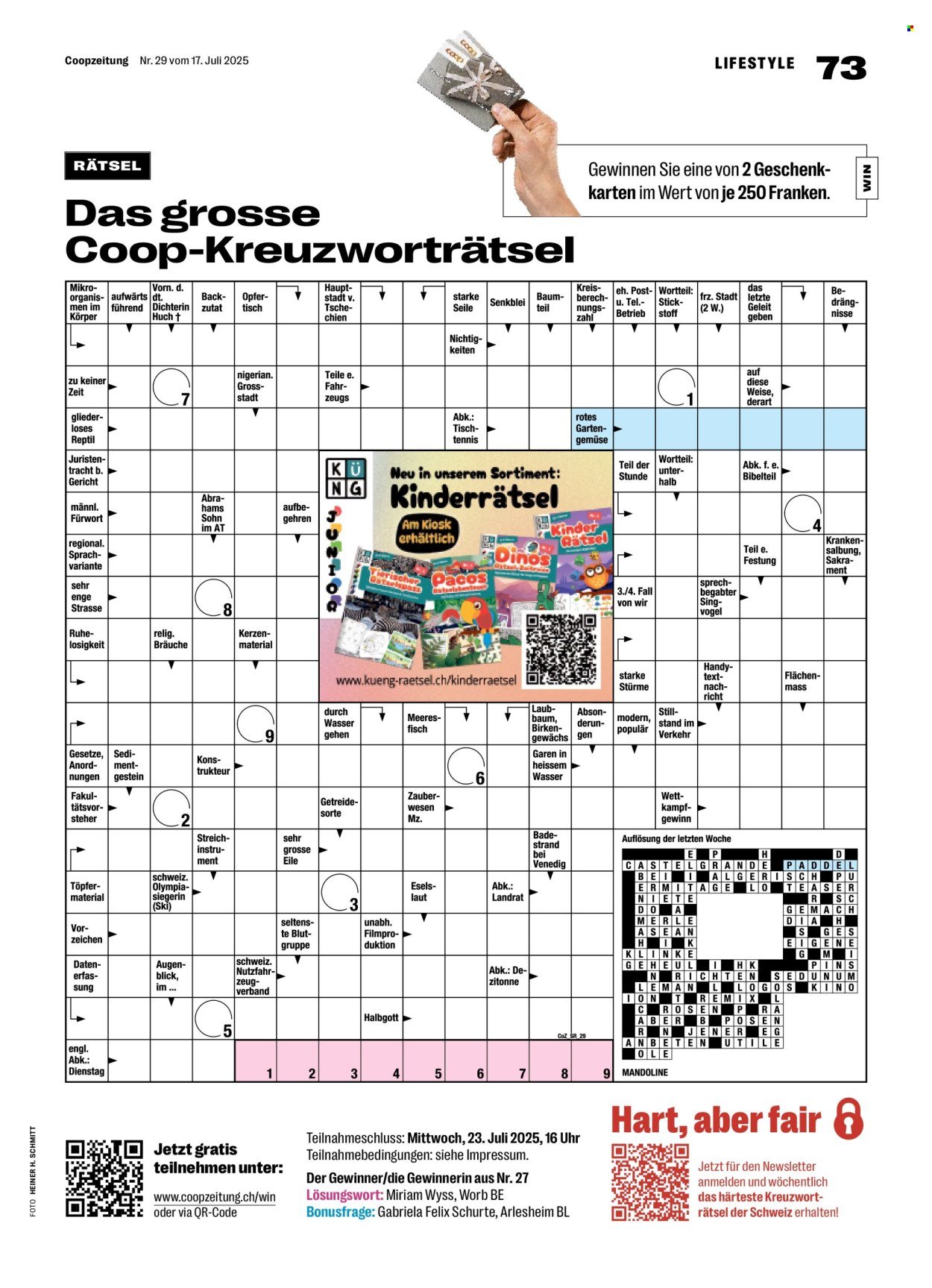 COOP Prospekt - COOPZEITUNG (2025-07-17 - 2025-07-23)
