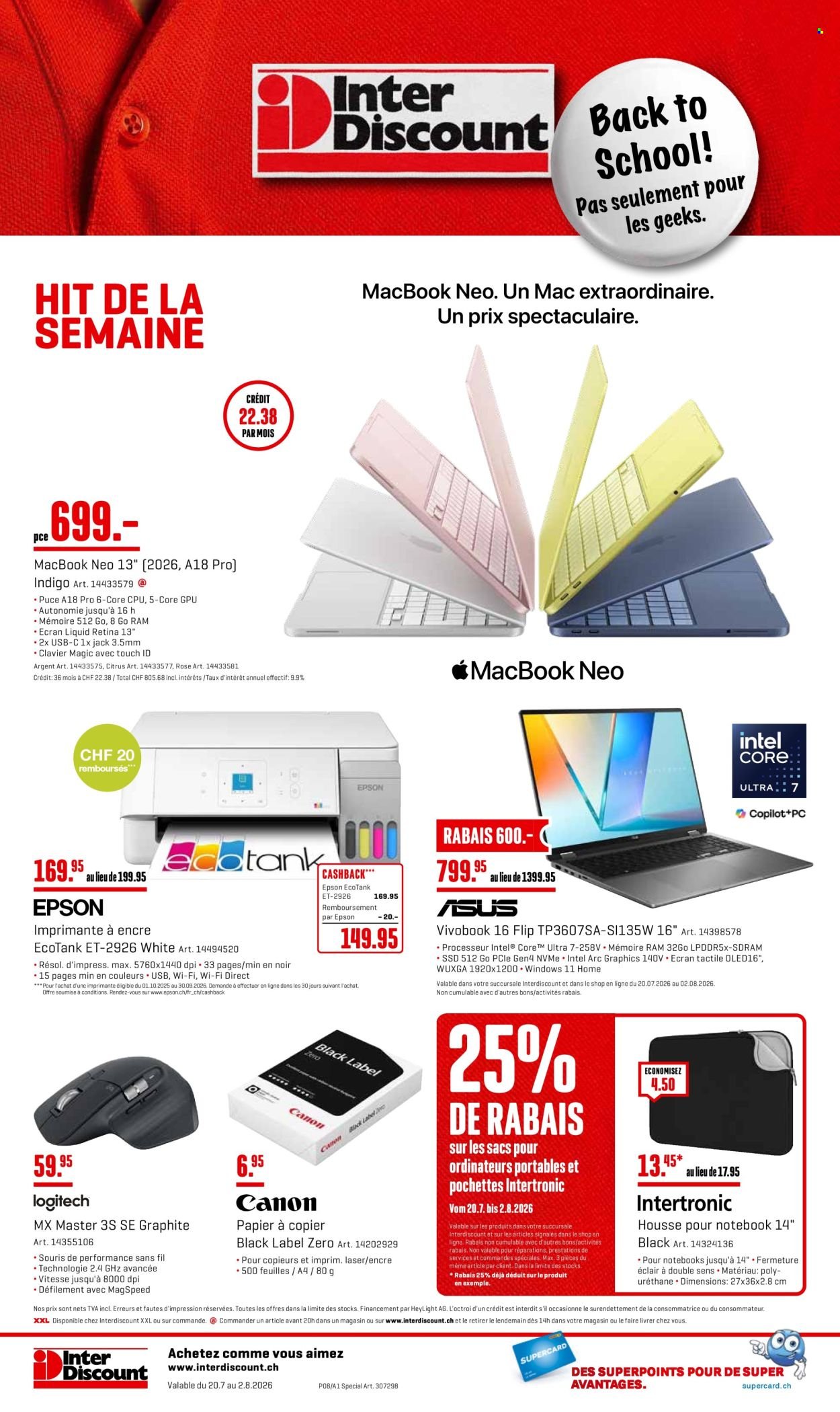INTERDISCOUNT Prospekt - Vom 20.7.2026
