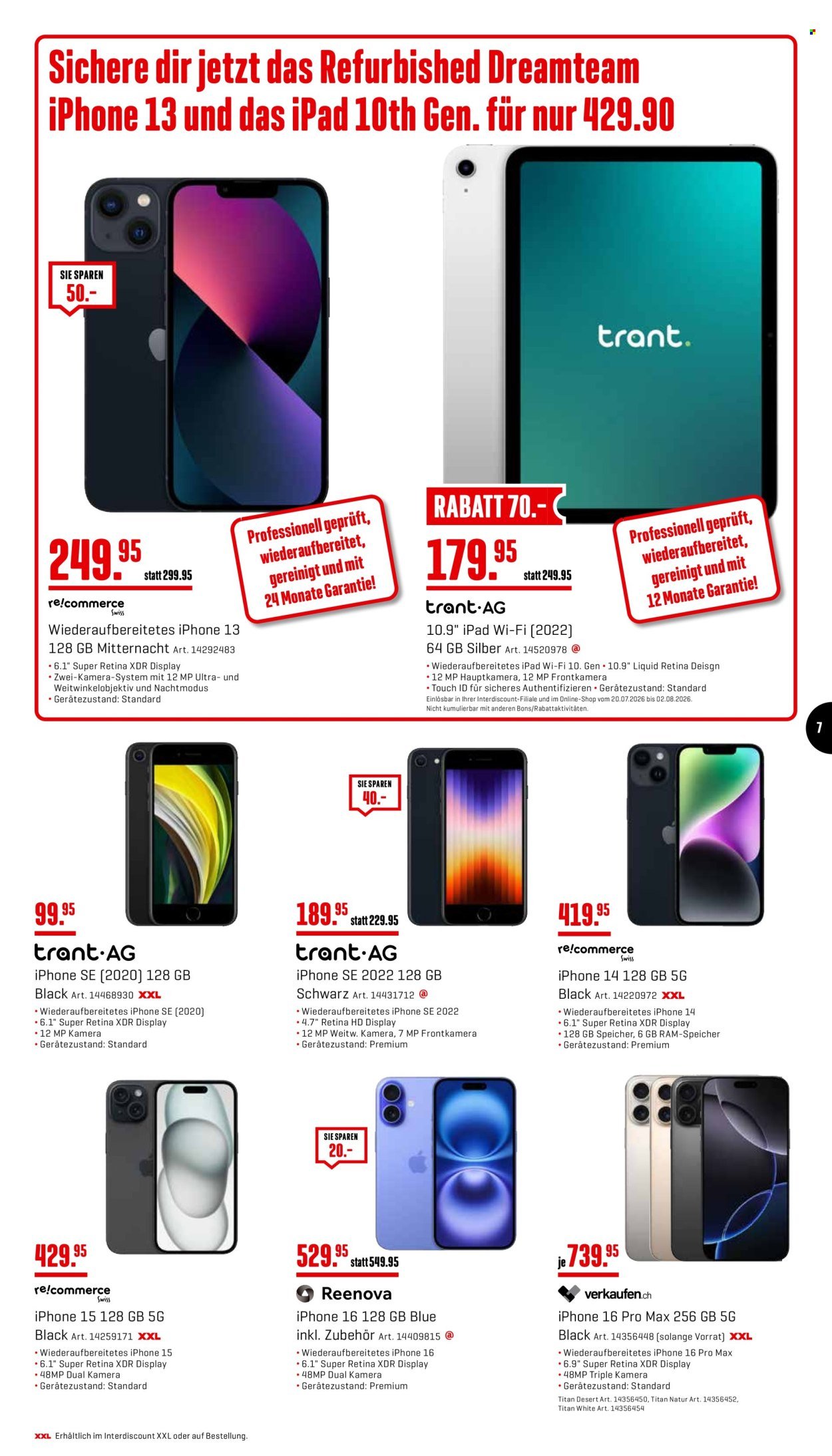 INTERDISCOUNT Prospekt - Vom 20.7.2026