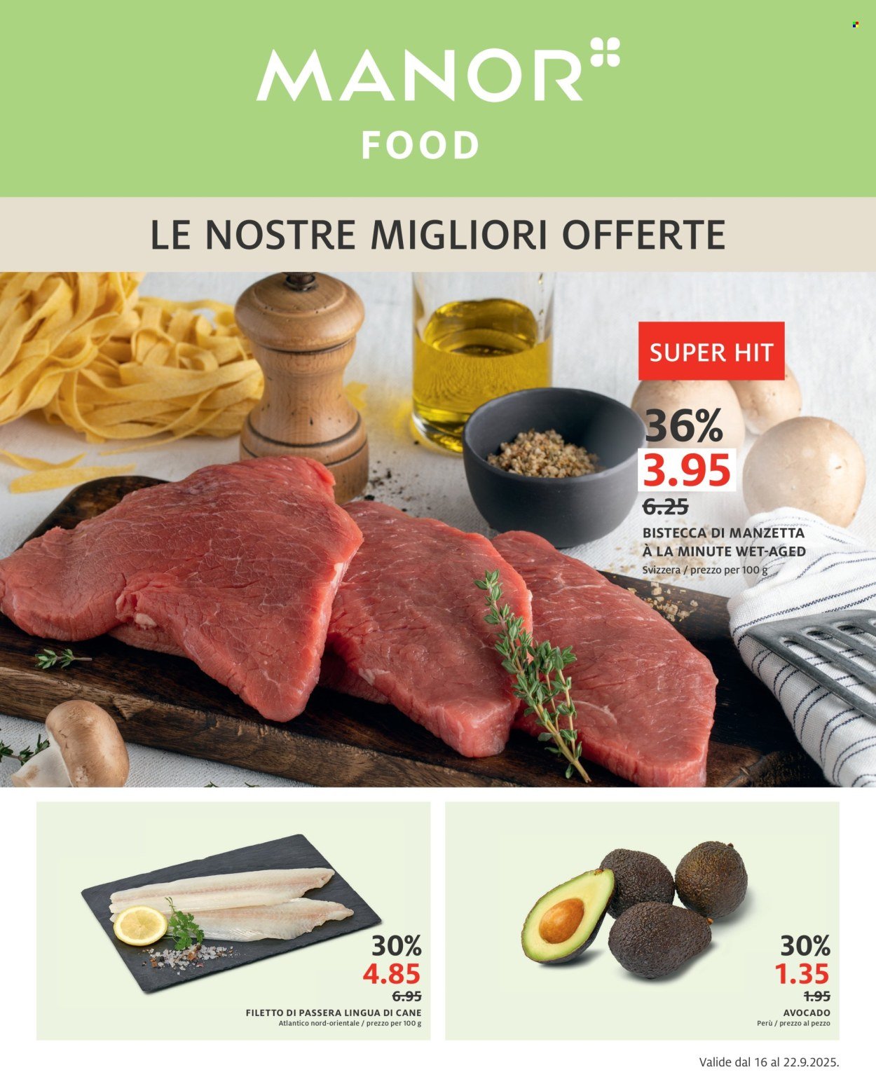 MANOR Prospekt - Il catalogo attuale (2025-09-16 - 2025-09-22) | 1