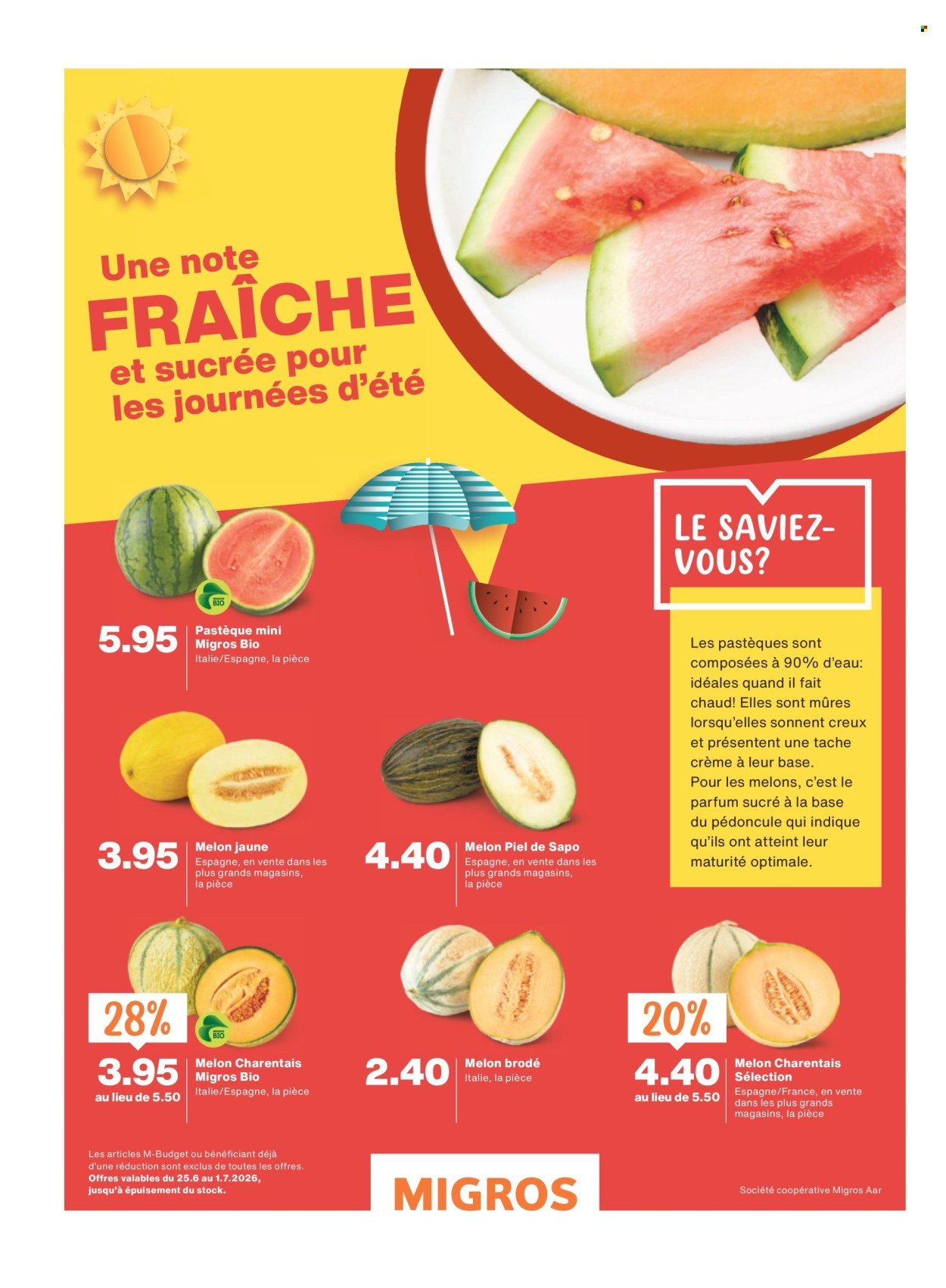MIGROS Prospekt - Vom 24.6.2026