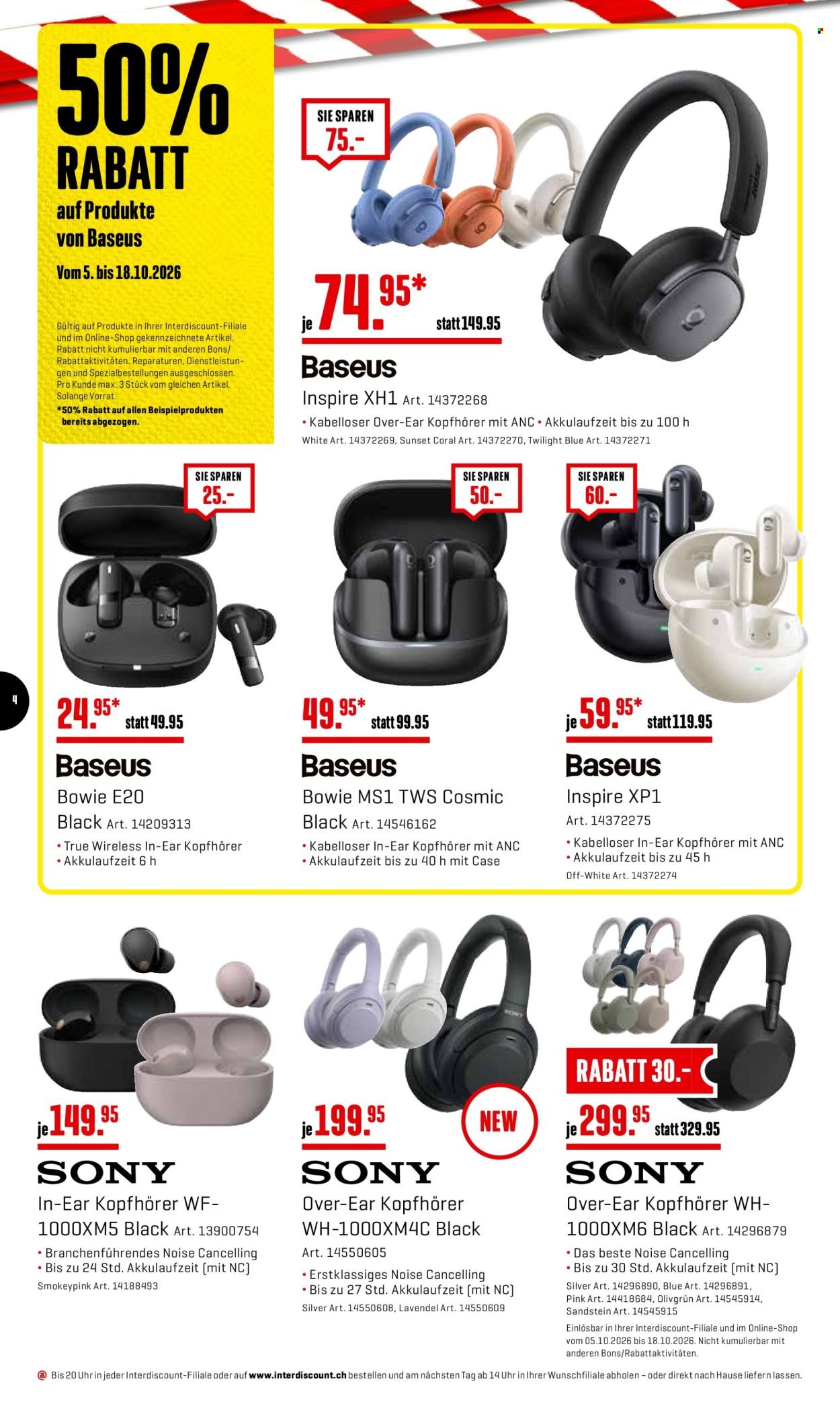 INTERDISCOUNT Prospekt - Vom 5.10.2026