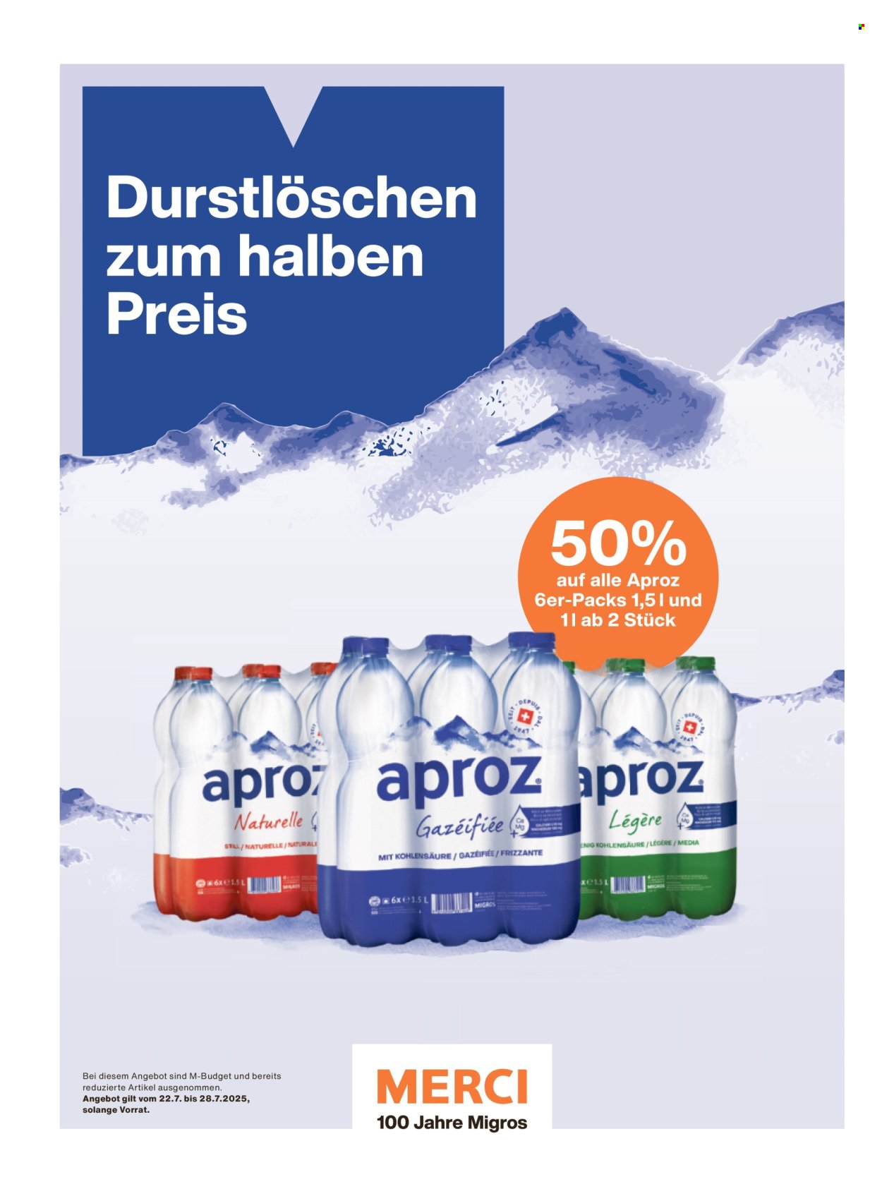 MIGROS Prospekt - Vom 22.7.2025 (2025-07-22 - 2025-07-28)