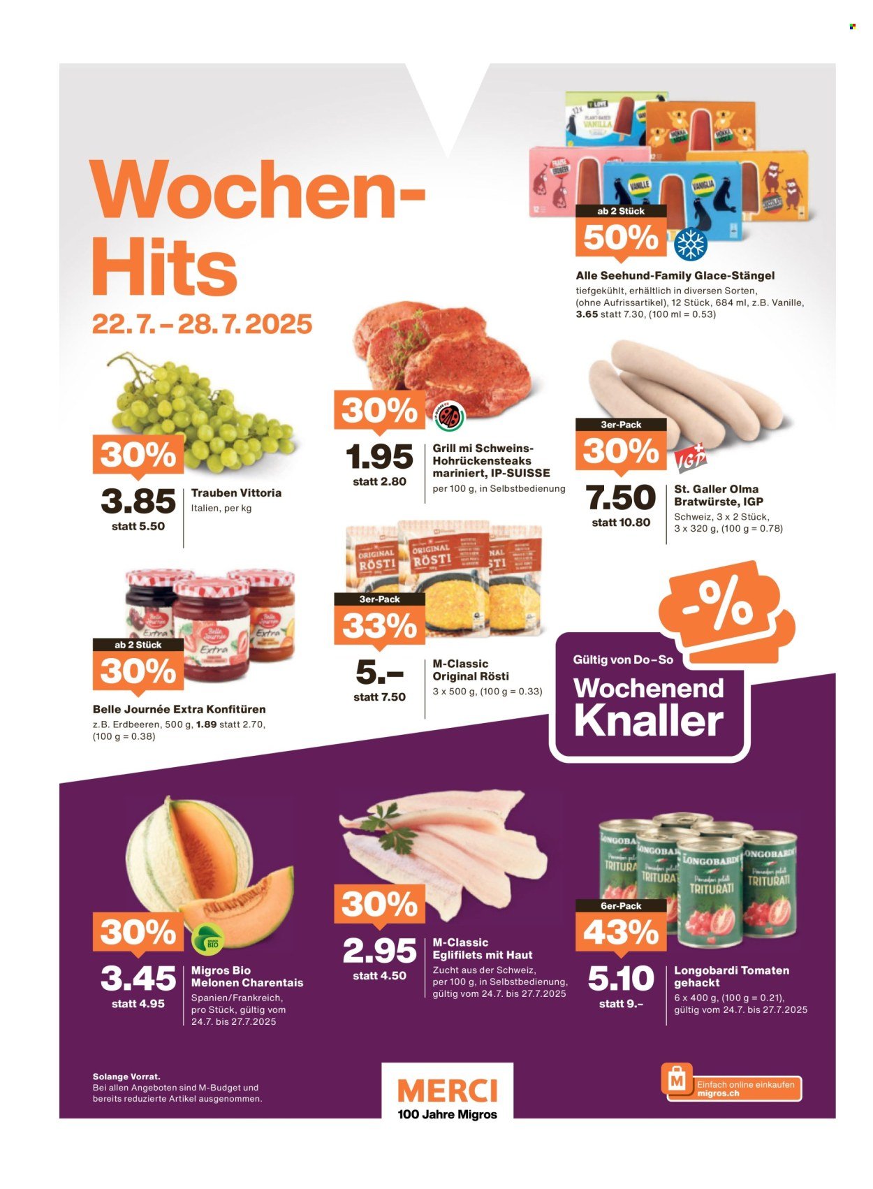 MIGROS Prospekt - Vom 22.7.2025 (2025-07-22 - 2025-07-28)