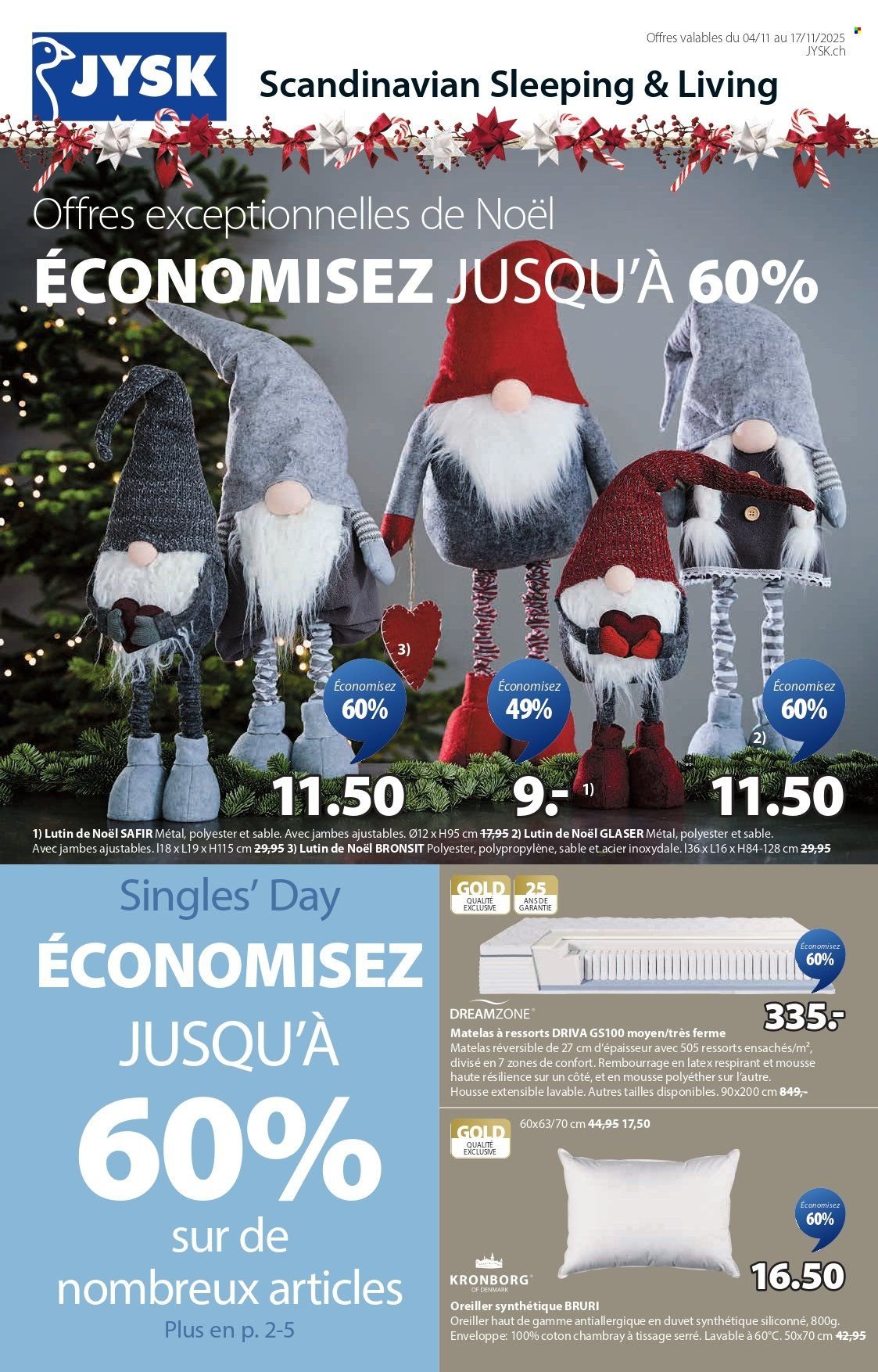 JYSK Prospekt - Offres exceptionnelles (2025-11-04 - 2025-11-17) | 1