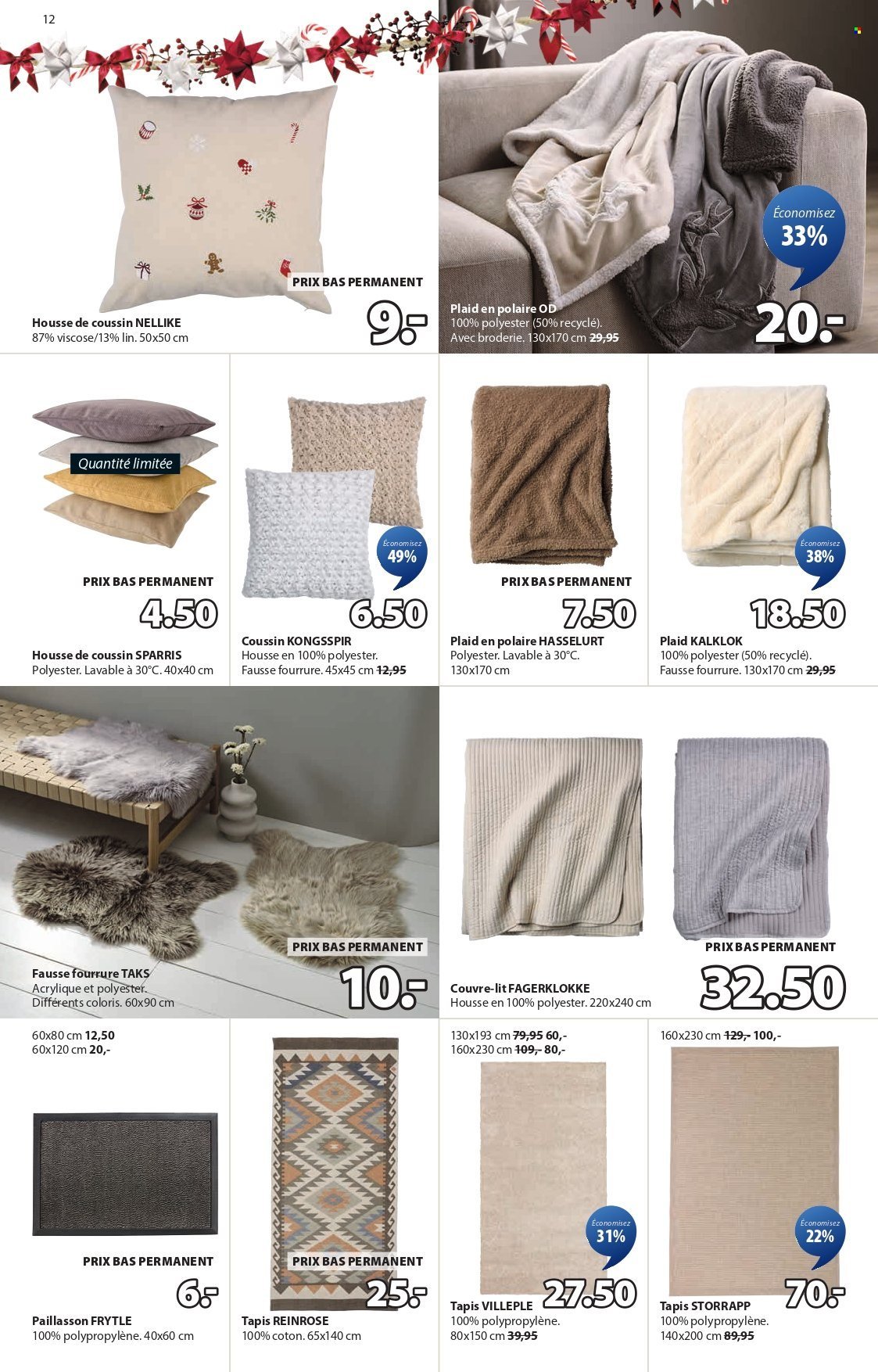 JYSK Prospekt - Offres exceptionnelles (2025-11-04 - 2025-11-17) | 12