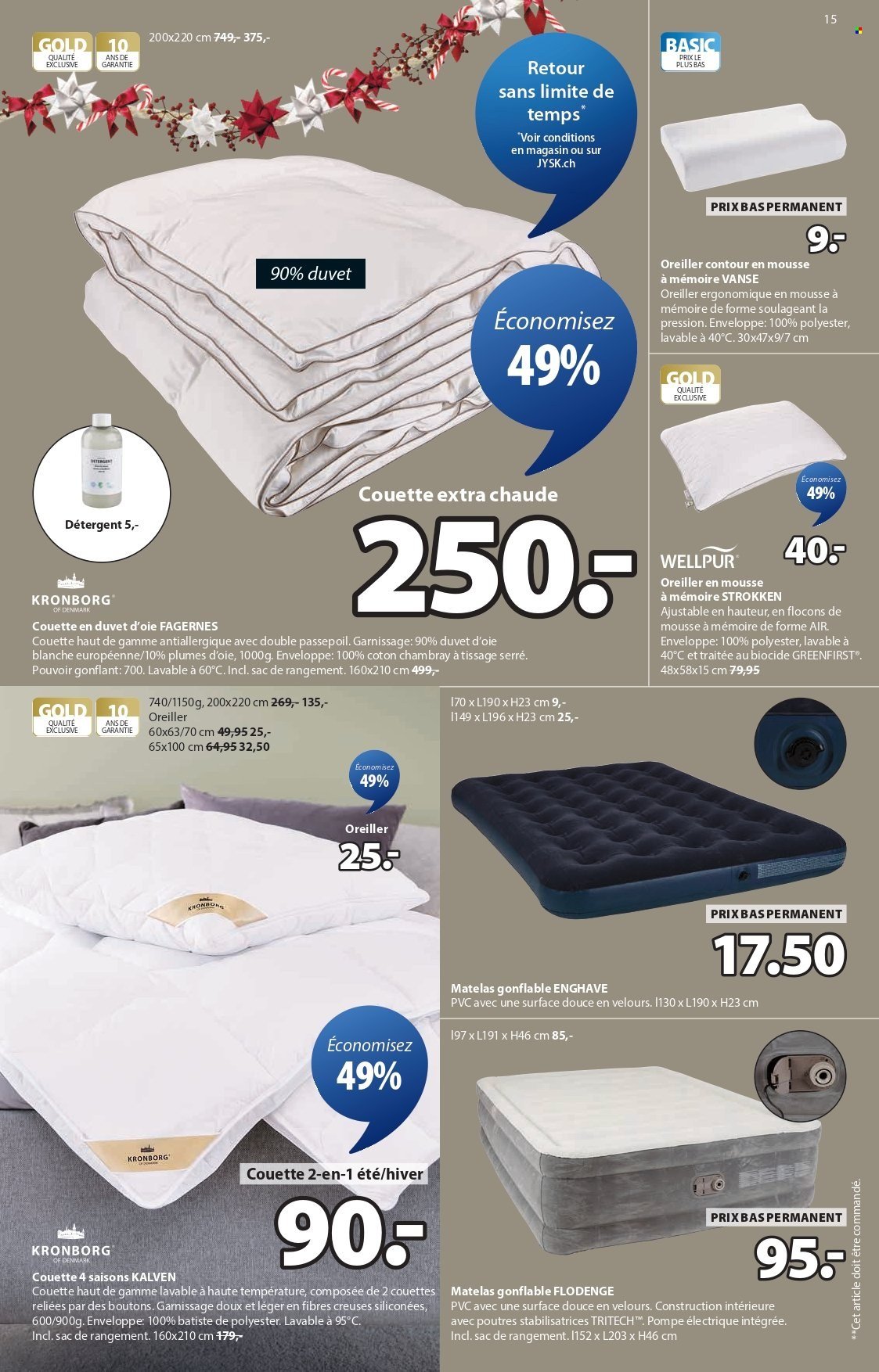 JYSK Prospekt - Offres exceptionnelles (2025-11-04 - 2025-11-17) | 15