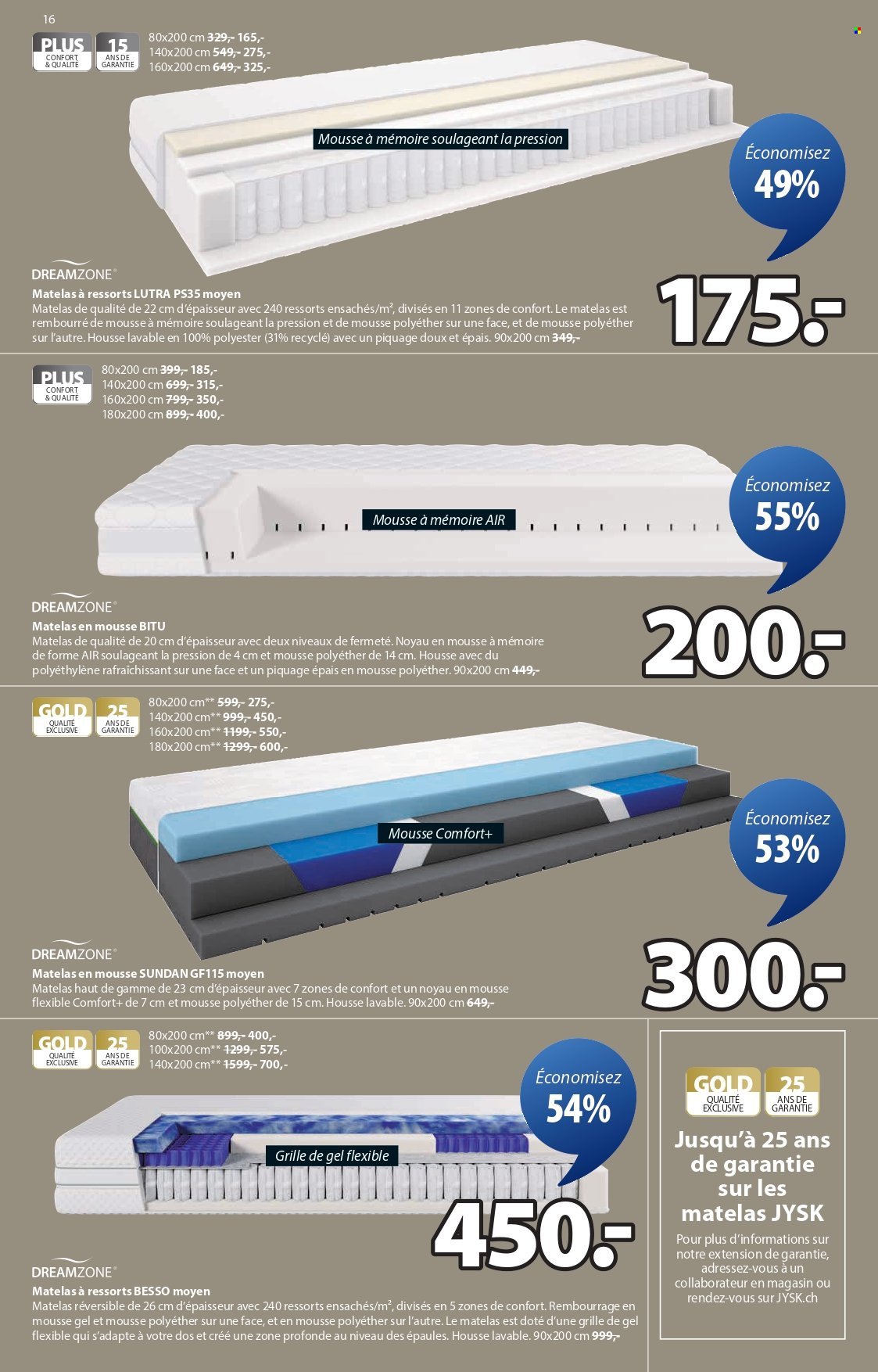 JYSK Prospekt - Offres exceptionnelles (2025-11-04 - 2025-11-17) | 16