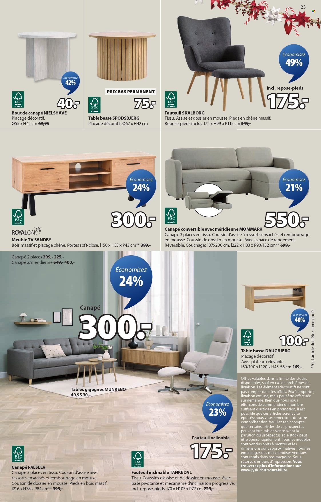 JYSK Prospekt - Offres exceptionnelles (2025-11-04 - 2025-11-17) | 23