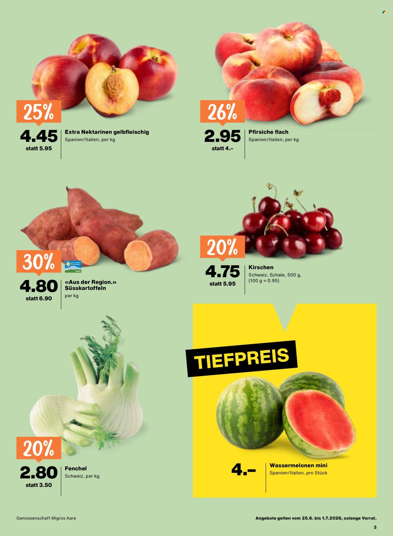 MIGROS Prospekt - Vom 25.6.2026