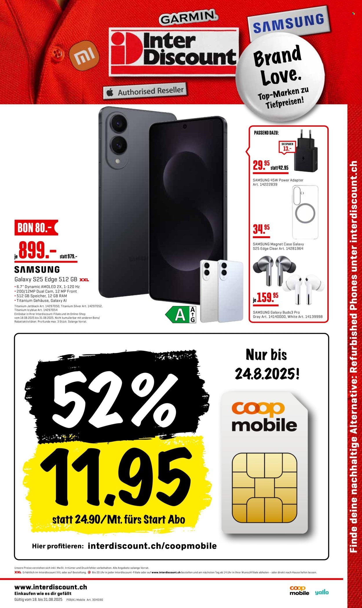 INTERDISCOUNT Prospekt - Vom 18.8.2025 (2025-08-18 - 2025-08-31) | 1
