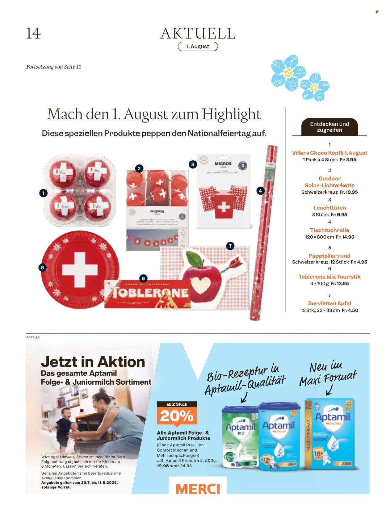 MIGROS Prospekt - Vom 29.7.2025 (2025-07-29 - 2025-08-04)