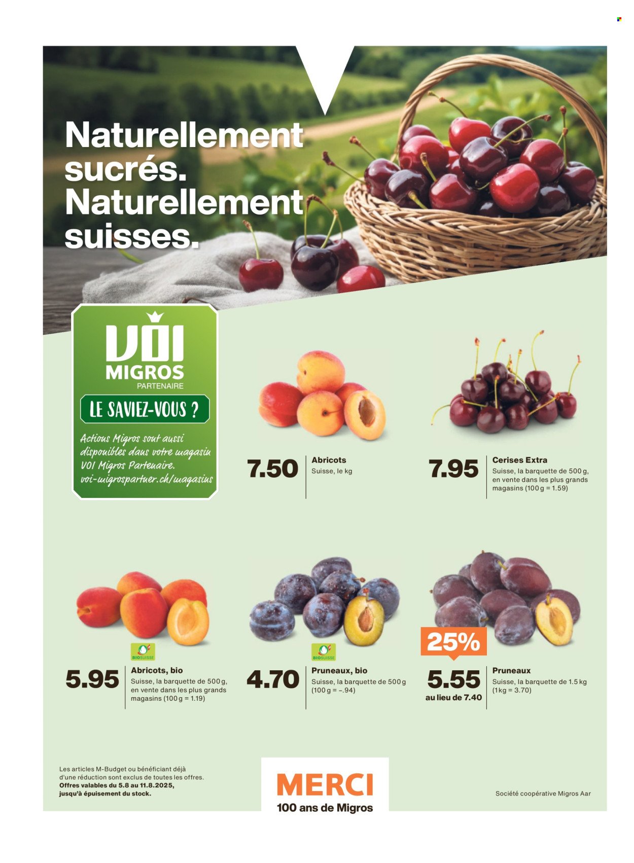 MIGROS Prospekt - Vom 5.8.2025 (2025-08-05 - 2025-08-11)