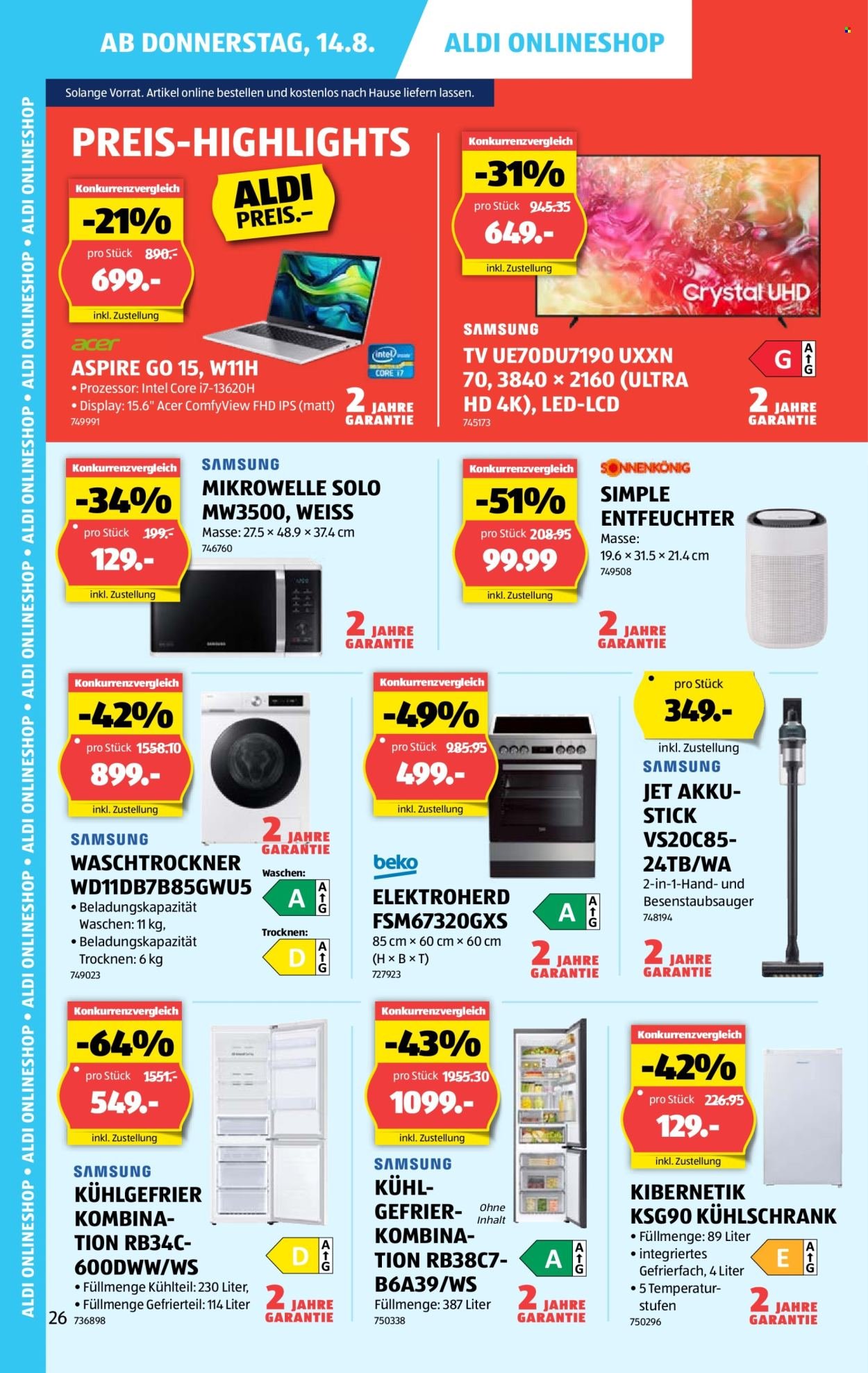 ALDI Prospekt - Vom 14.8.2025 (2025-08-14 - 2025-08-20)