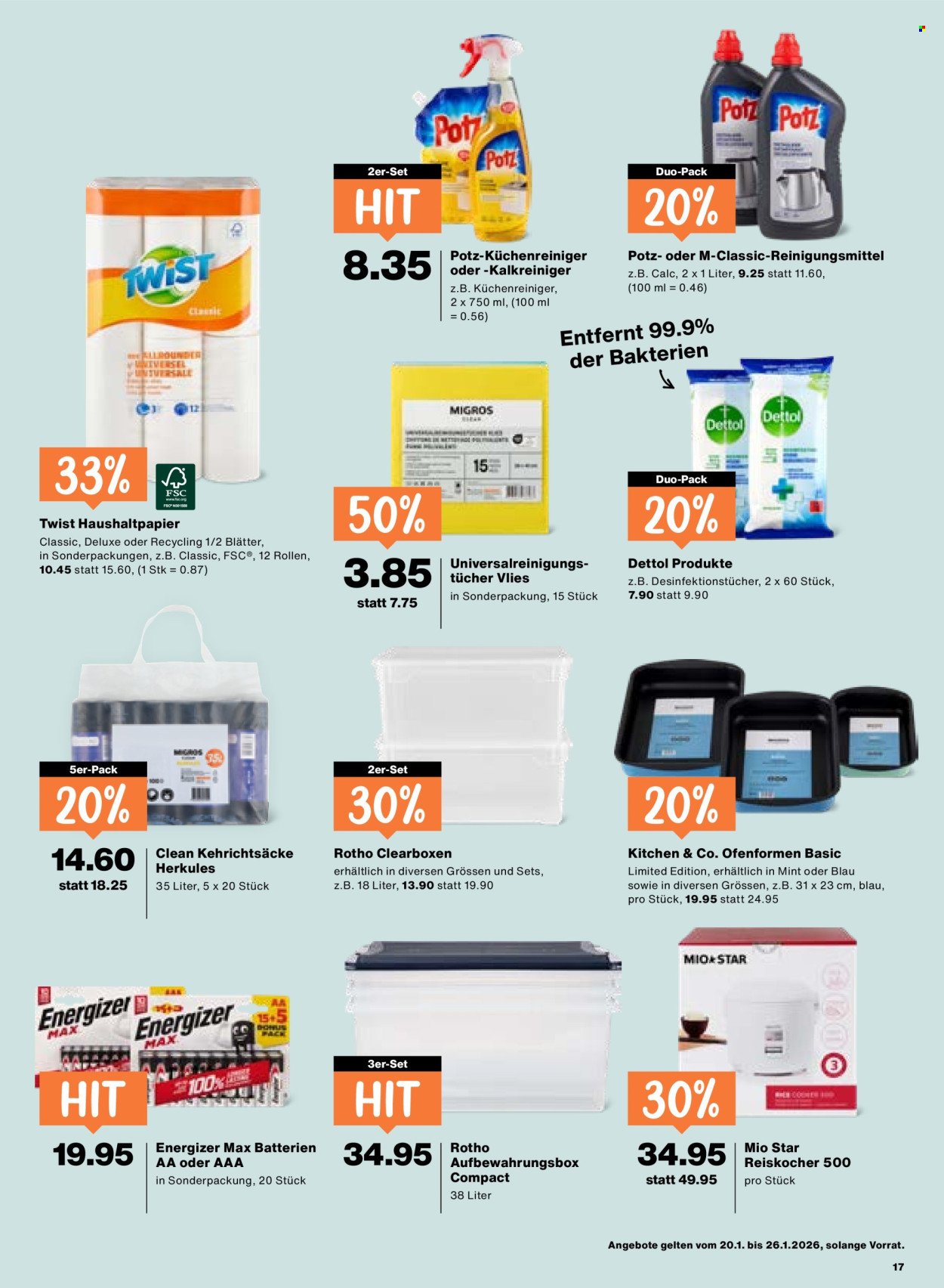 MIGROS Prospekt - Vom 20.1.2026 (2026-01-20 - 2026-01-26) | 17