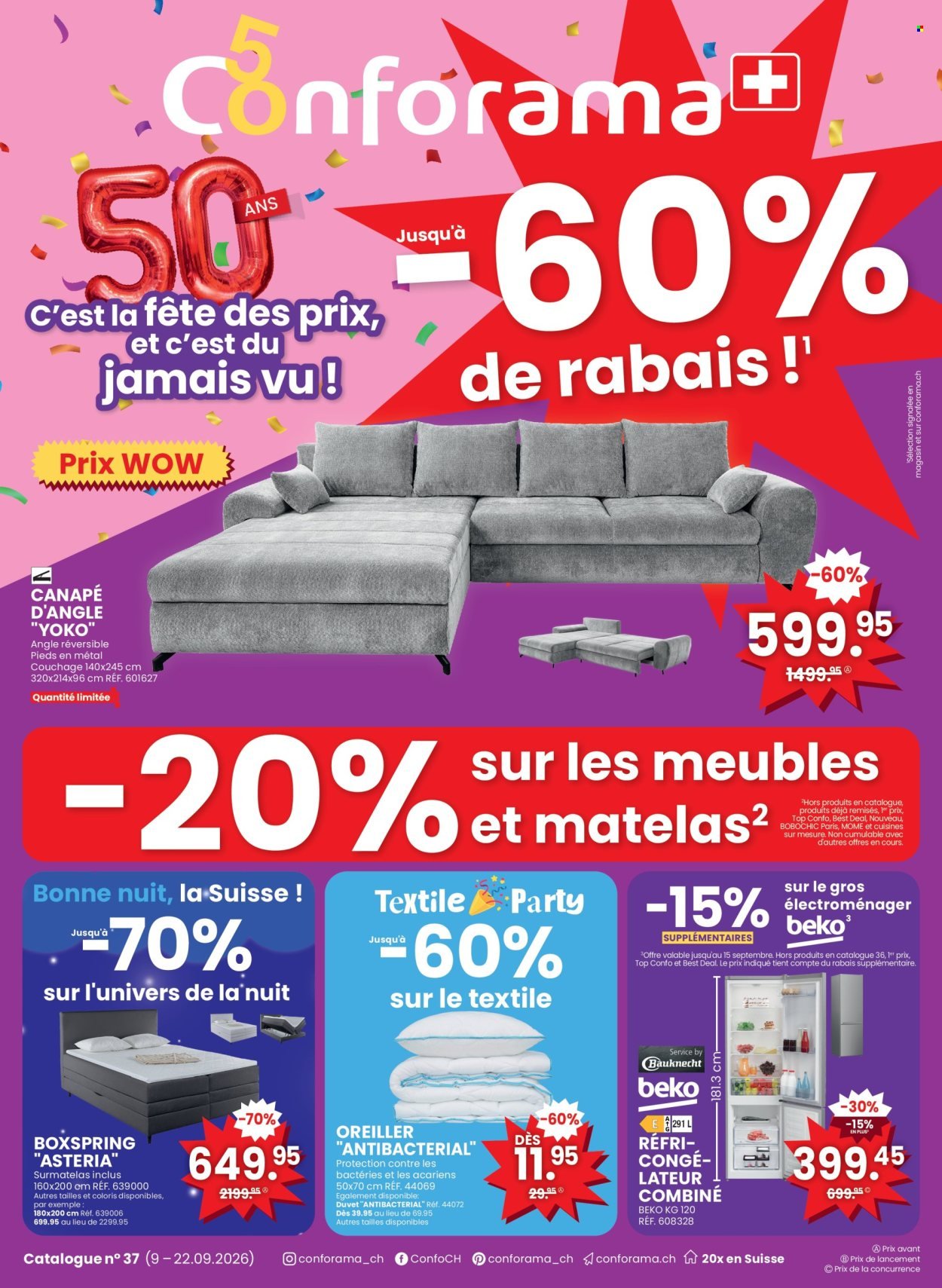 CONFORAMA Prospekt - Catalogue n° 37