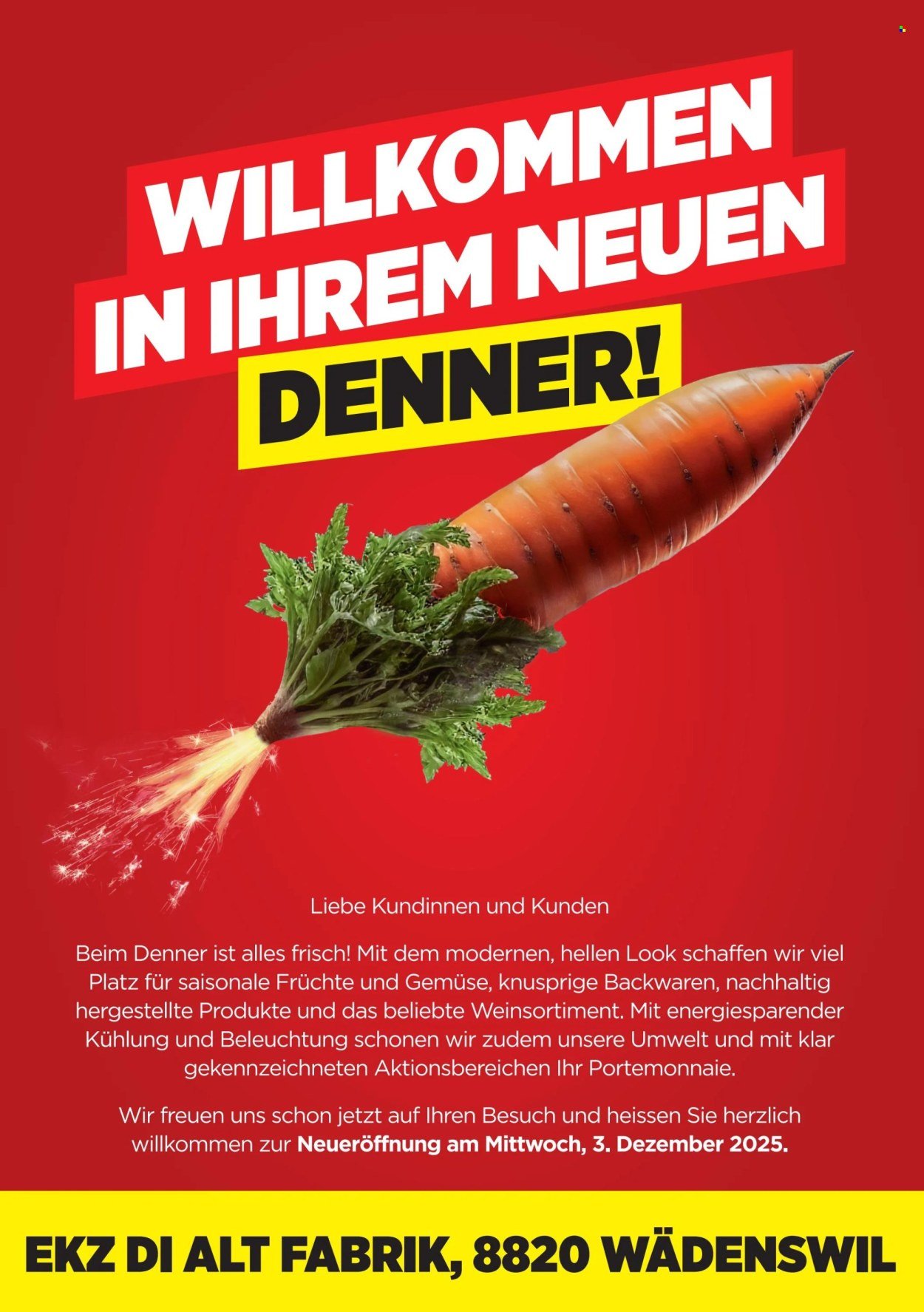 DENNER Prospekt - Neueroeffnung Waedenswil (2025-11-05) | 1