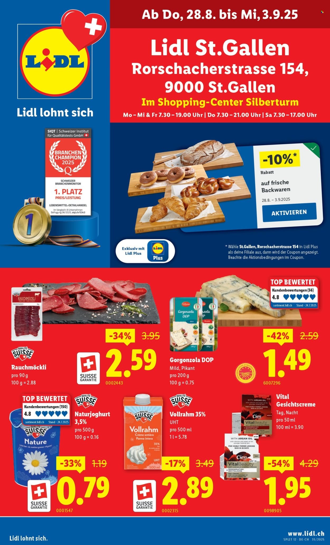 LIDL Prospekt - Neueröffnung St.Gallen (2025-08-28 - 2025-09-03) | 1