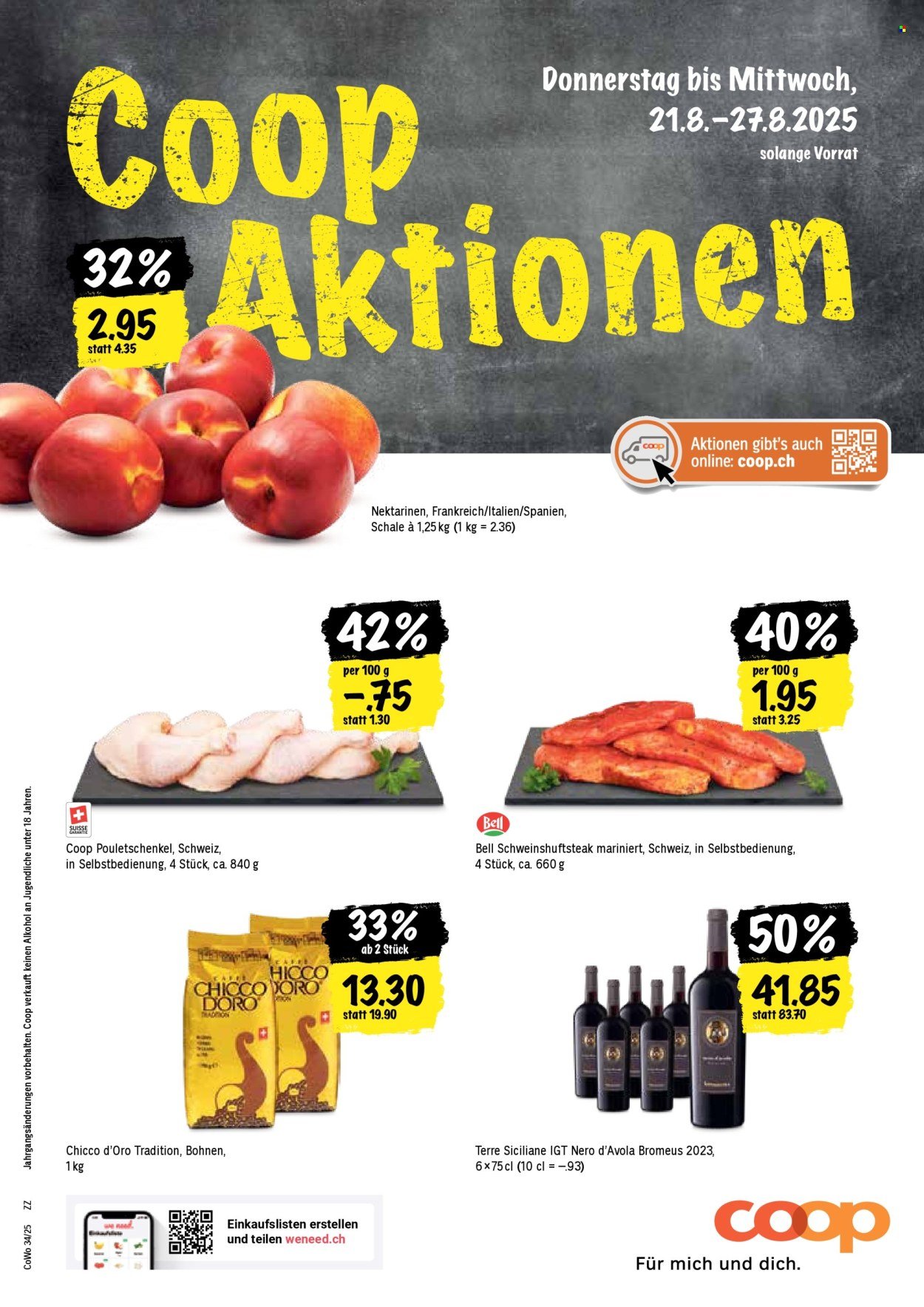 COOP Prospekt - Coop Aktionen (2025-08-21 - 2025-08-27)