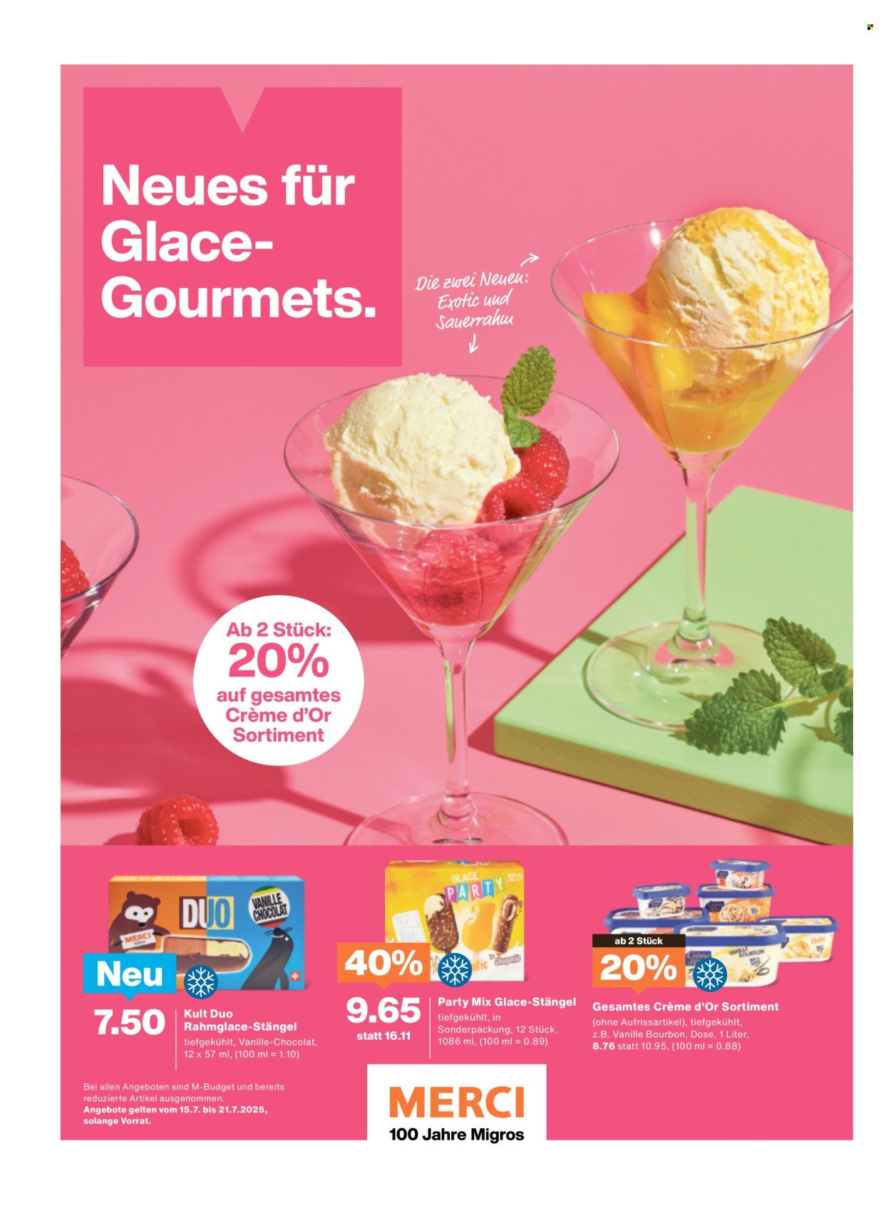 MIGROS Prospekt - Vom 15.7.2025 (2025-07-15 - 2025-07-21)