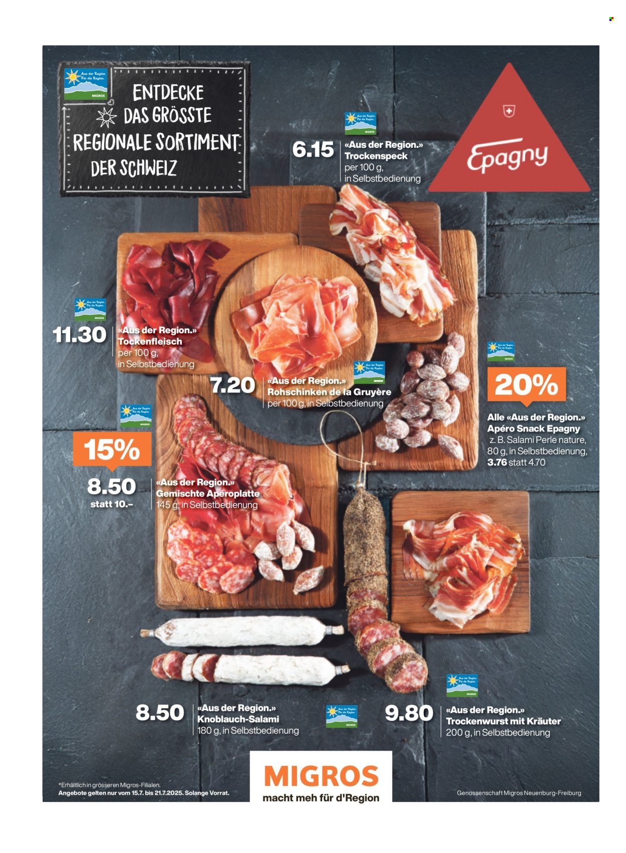 MIGROS Prospekt - Vom 15.7.2025 (2025-07-15 - 2025-07-21)