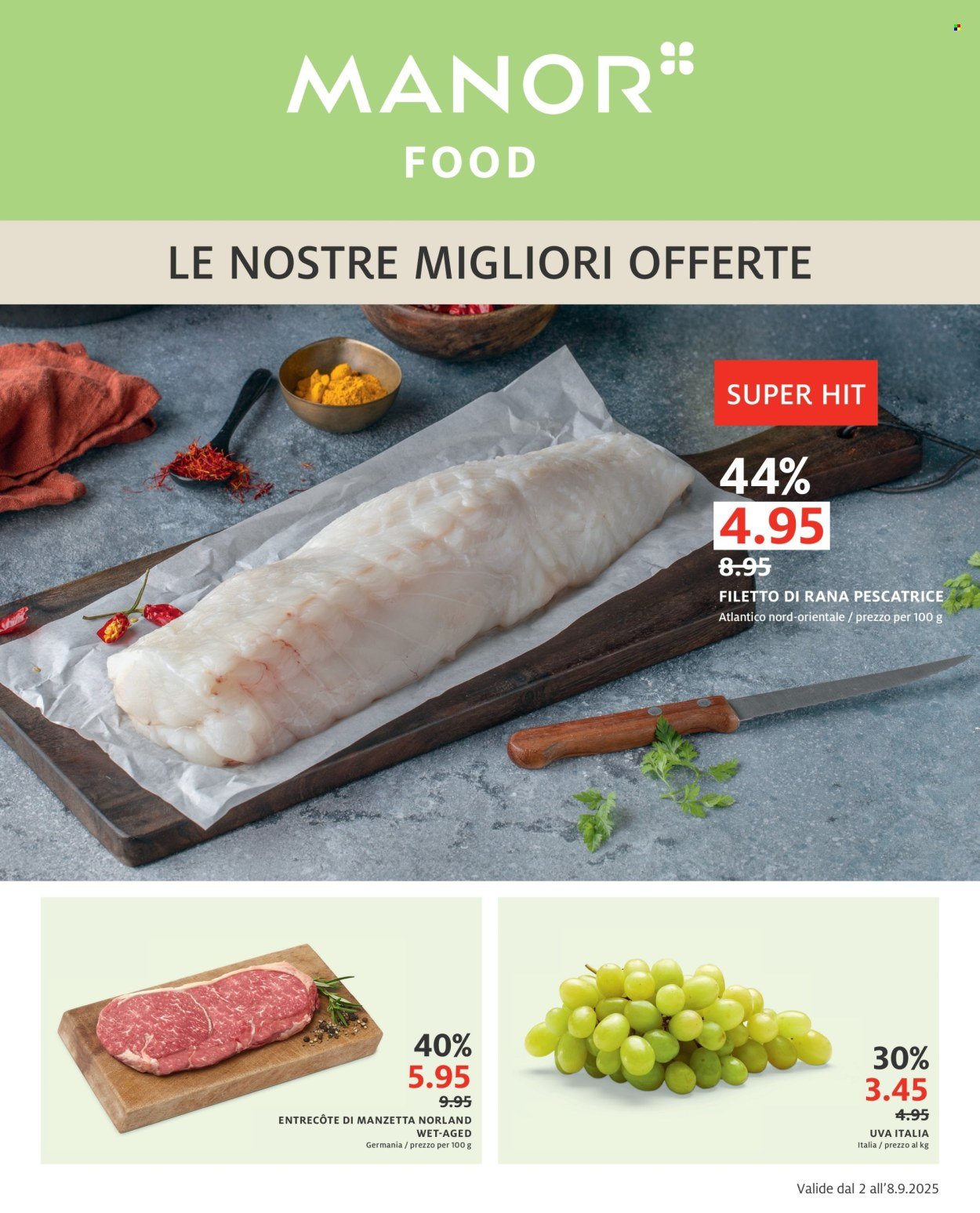 MANOR Prospekt - Il catalogo attuale (2025-09-02 - 2025-09-08) | 1